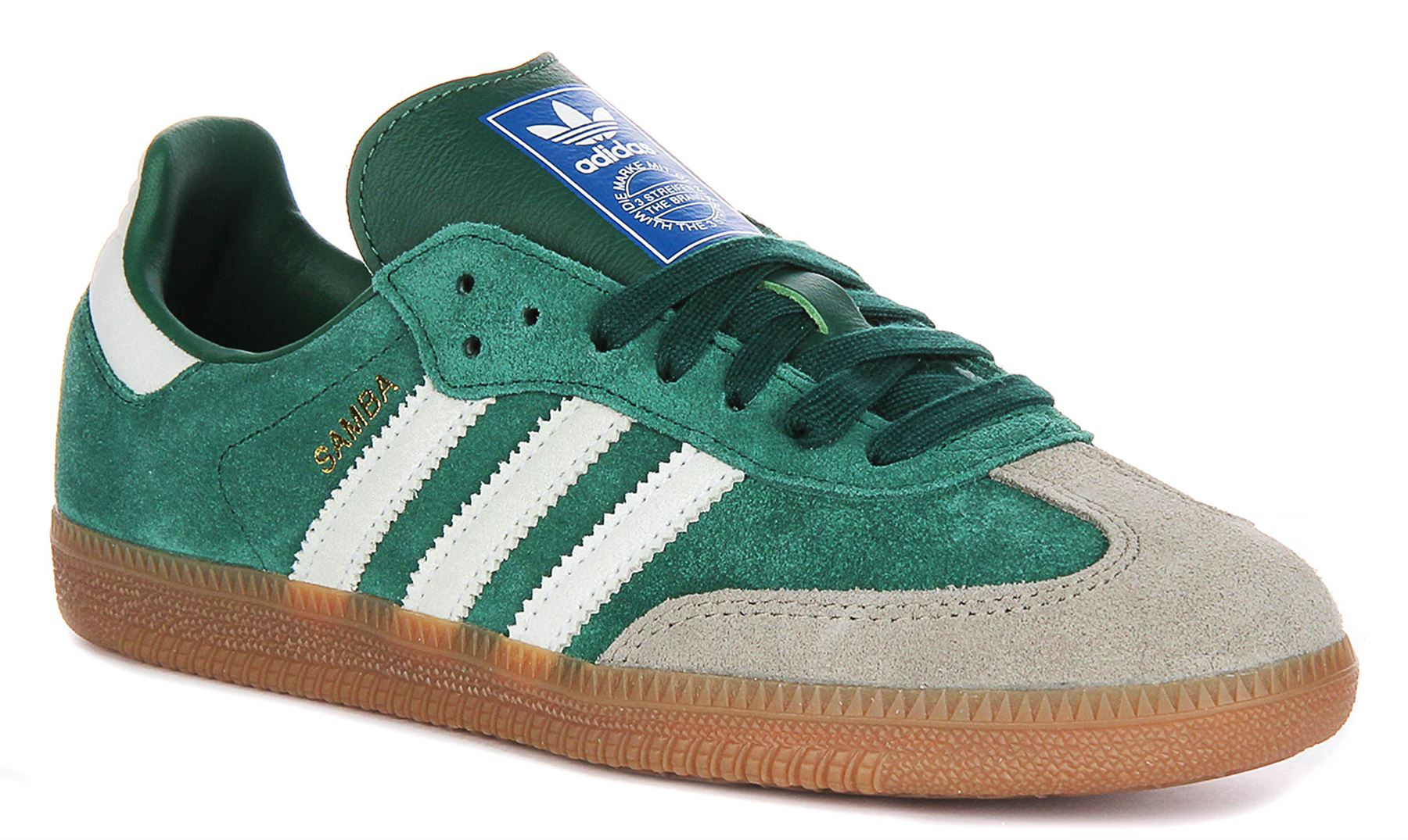 adidas gazelle silver green womens Women's Adidas Samba OG in Off White / Green – Oneness Boutique main image 0