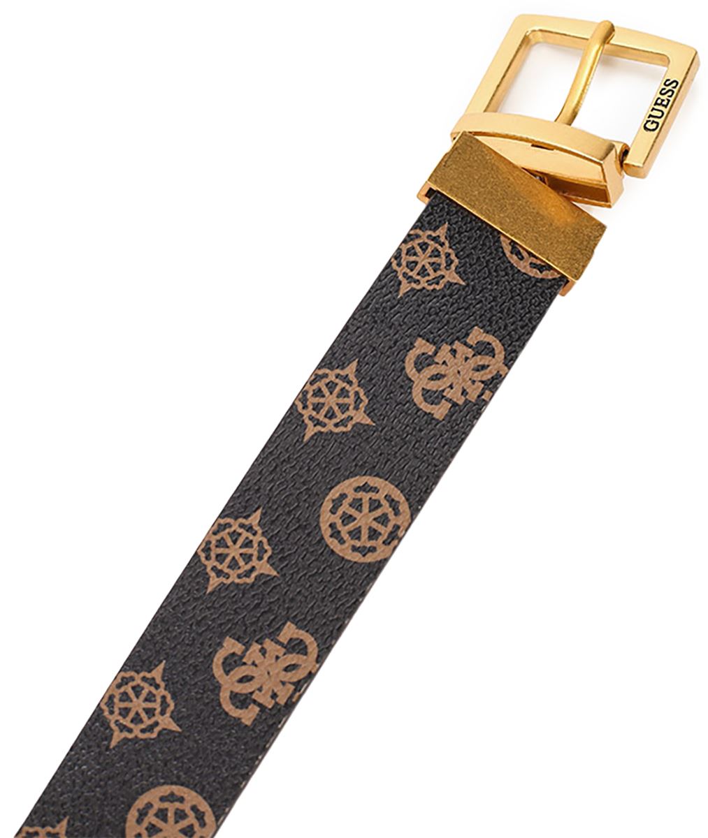 Guess Atene Reversible Womens Belt With 4G Logo In Brown S - L - Picture 10 of 16