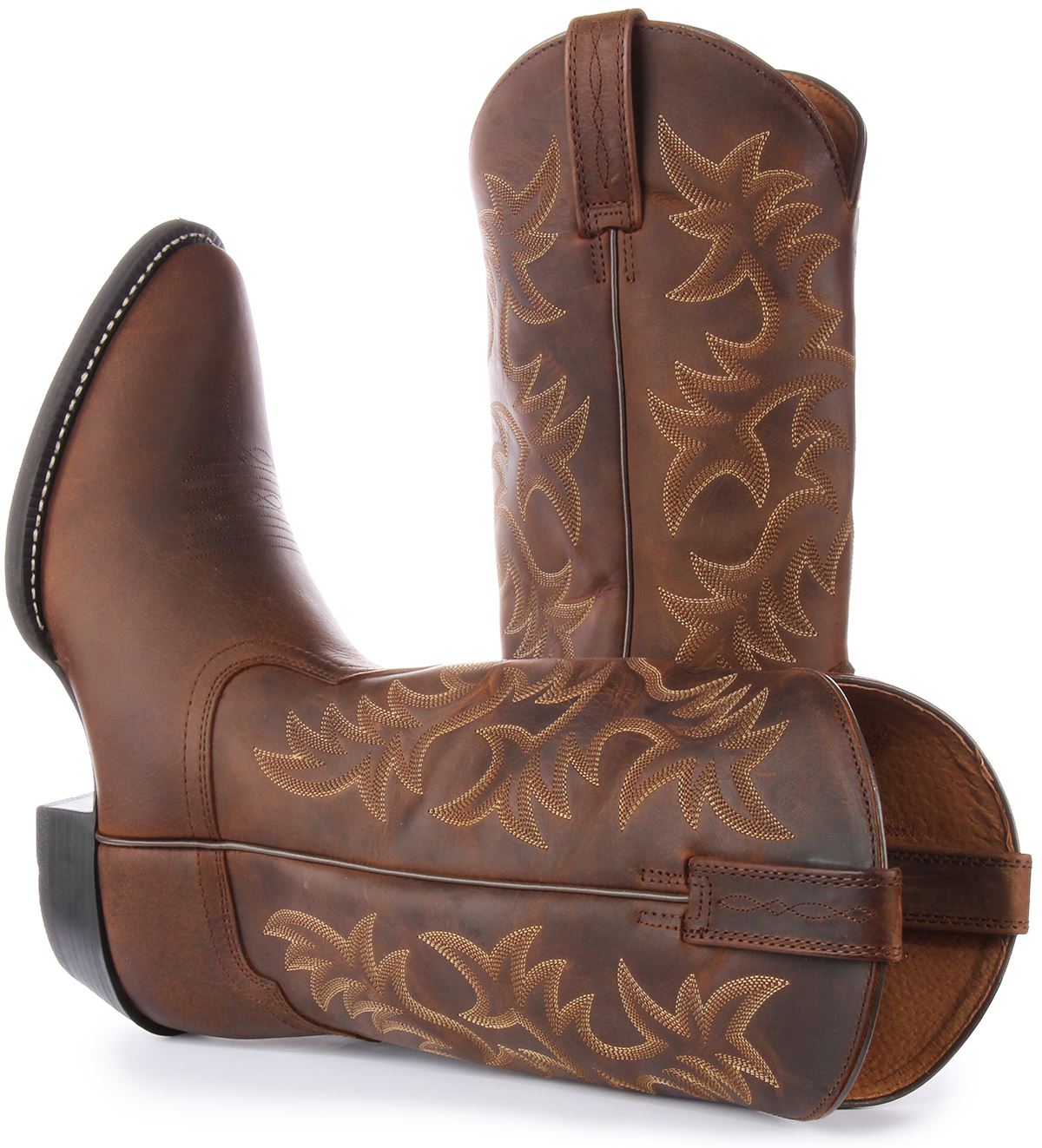 Ariat Heritage 6 Stitch Leather Round Toe Western Mens Boot In Brown UK 7 - 12 - Picture 10 of 12