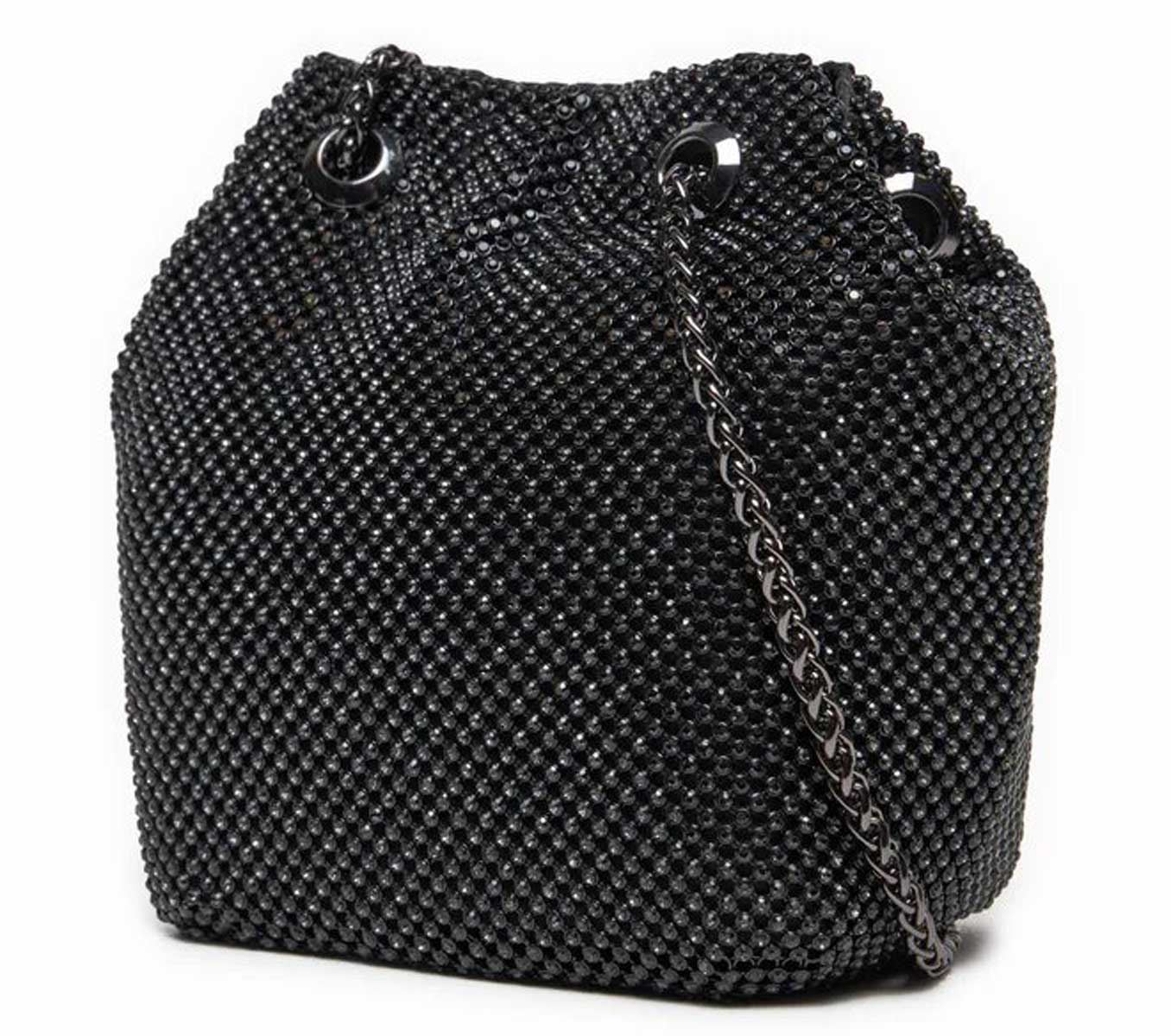 Guess Zalina Tasche Strass Umhängetasche In Silber - Bild 3 von 11