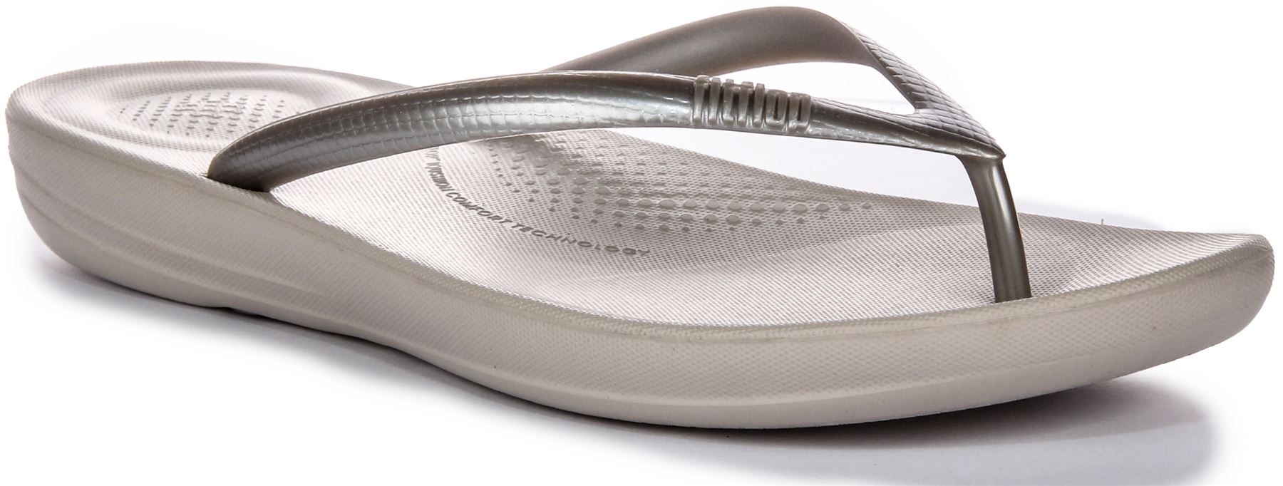 Sandalia Fitflop Iqushion ergonómica de espuma de aire de alto rebote para mujer bronce Reino Unido 5-11 - Imagen 26 de 37