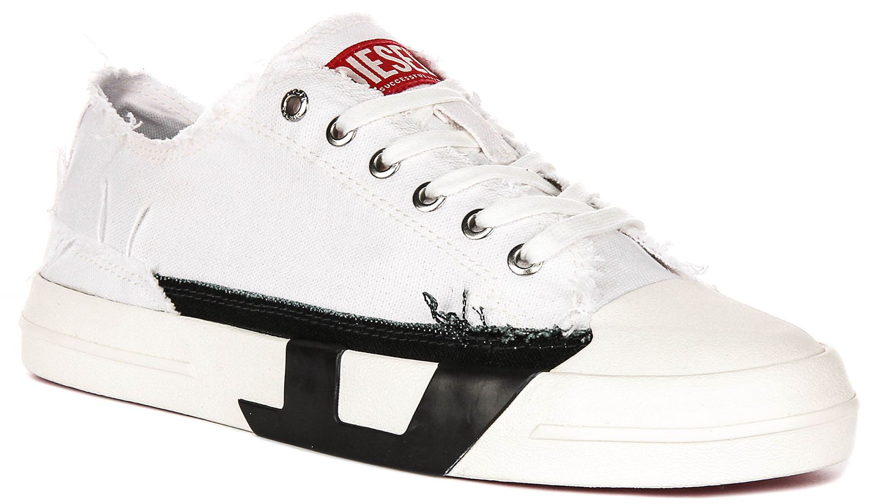 Кроссовки Diesel Verse Schnrschuhe Herren с низким износом и необработанным краем от Wei Schwarz Великобритания 6 12 37890₽