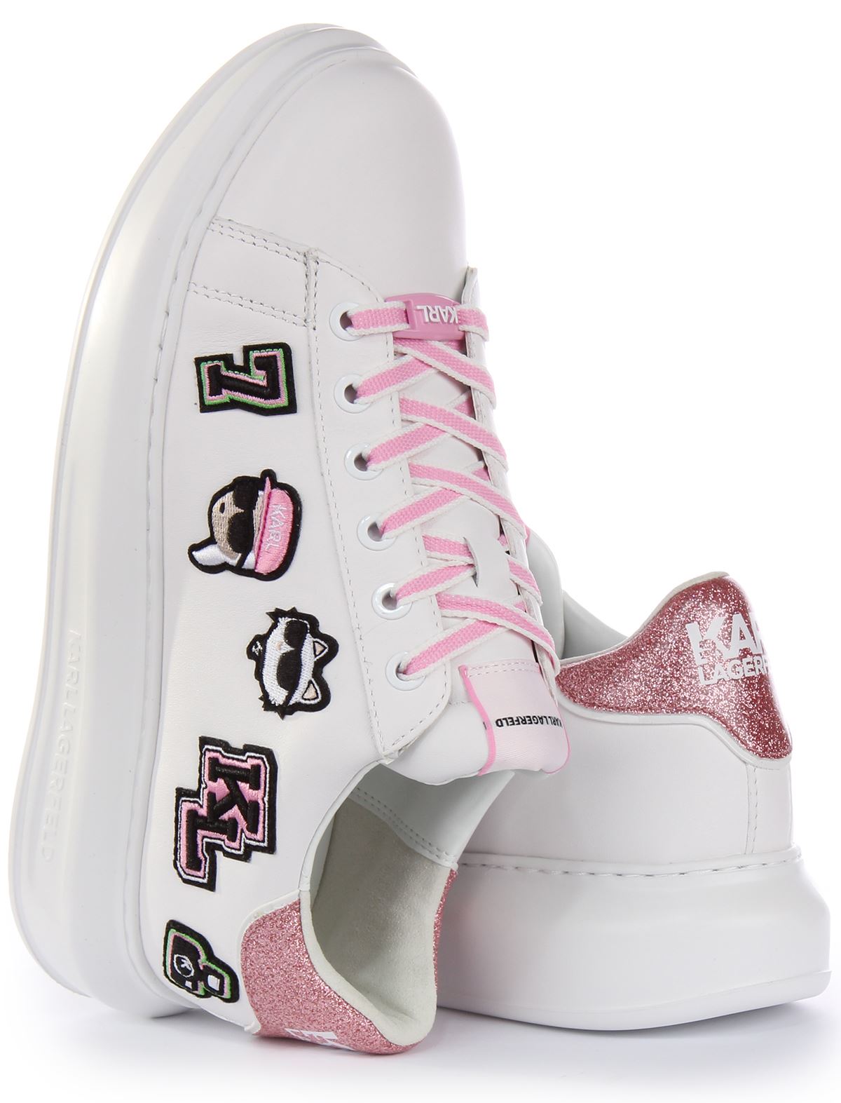 【KARL LAGERFELD】スニーカー KARL LAGERFELD PARIS カールラガーフェルド ホワイト ブラック