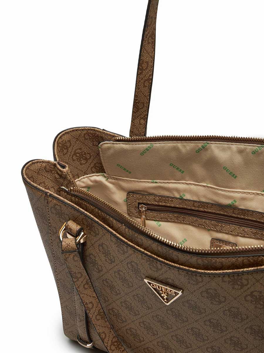 Guess Eco Erica 2 Comp Satchel latte logo HWESG951006LTL