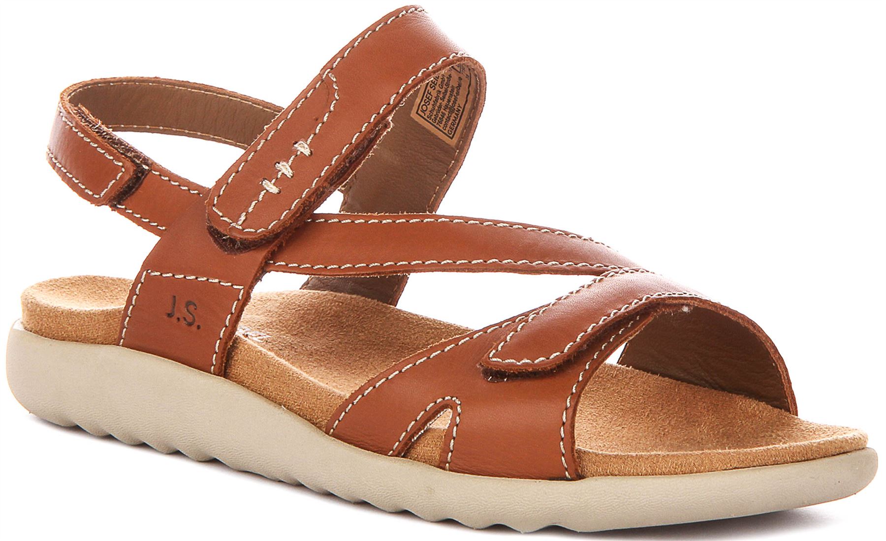 Josef Seibel Juliet 01 Damen Sandalen Slip On Cognac Leder