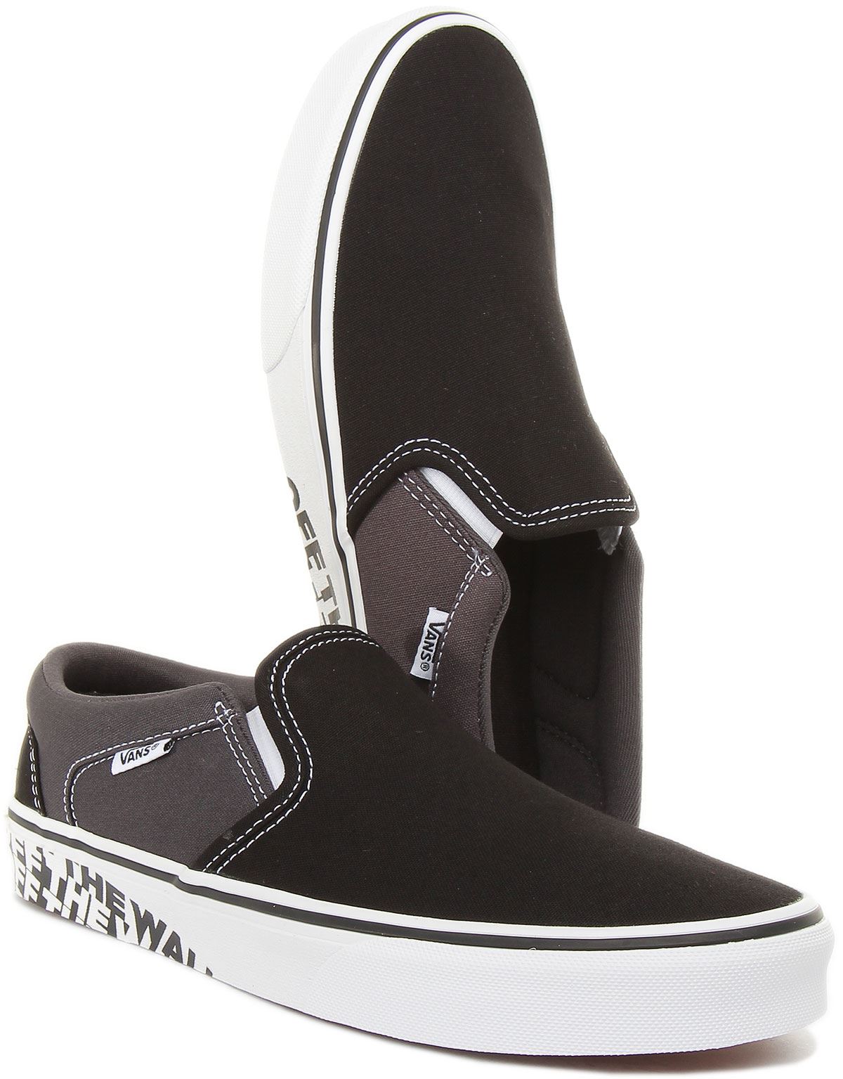 vans black trainers size 6