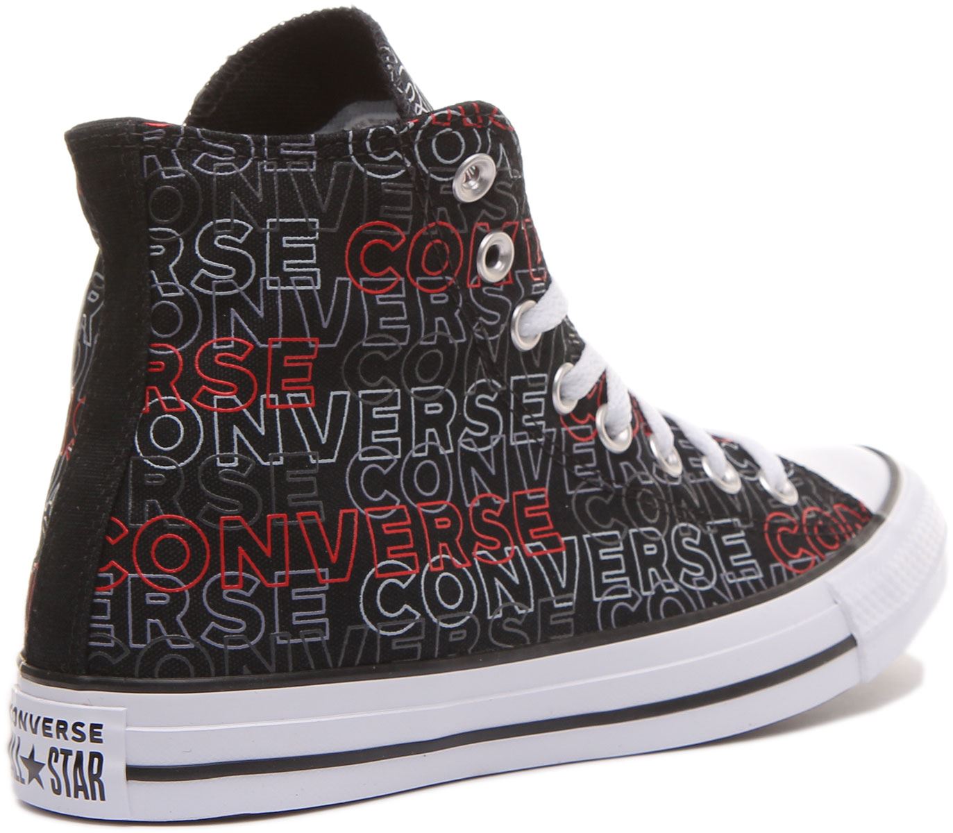 Converse 170108C All Star Unisex Hi Top Trainers In Black Multi UK Size 3  -12 | eBay