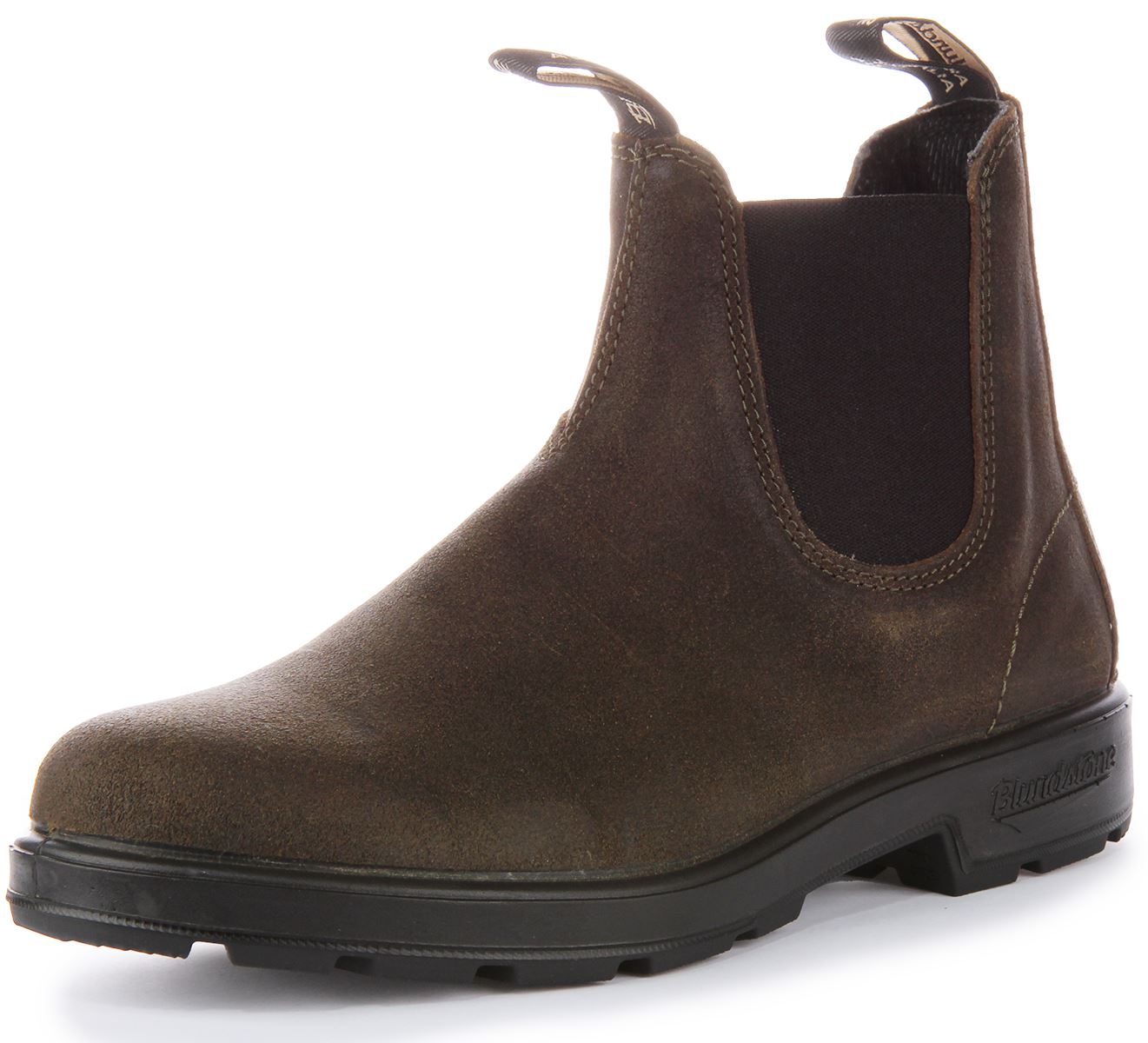 Blundstone 1615 Heritage Waxed Suede Water Repellence Boot Olive UK 3 - 8
