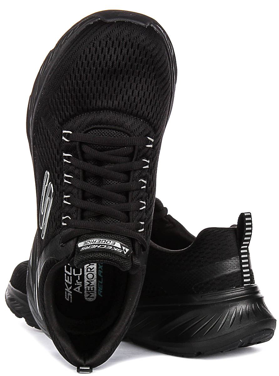 Zapatillas de deporte para hombre en negro Edgeride Conten Lace Up Eco de Skechers EU 41-46
