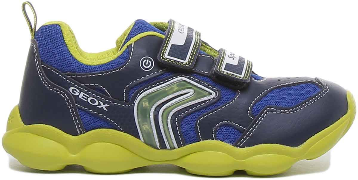 Geox Boys J MUNFREY BOY A Sneakers - Breathable Perforated Sole, Kids Outdoor Shoes