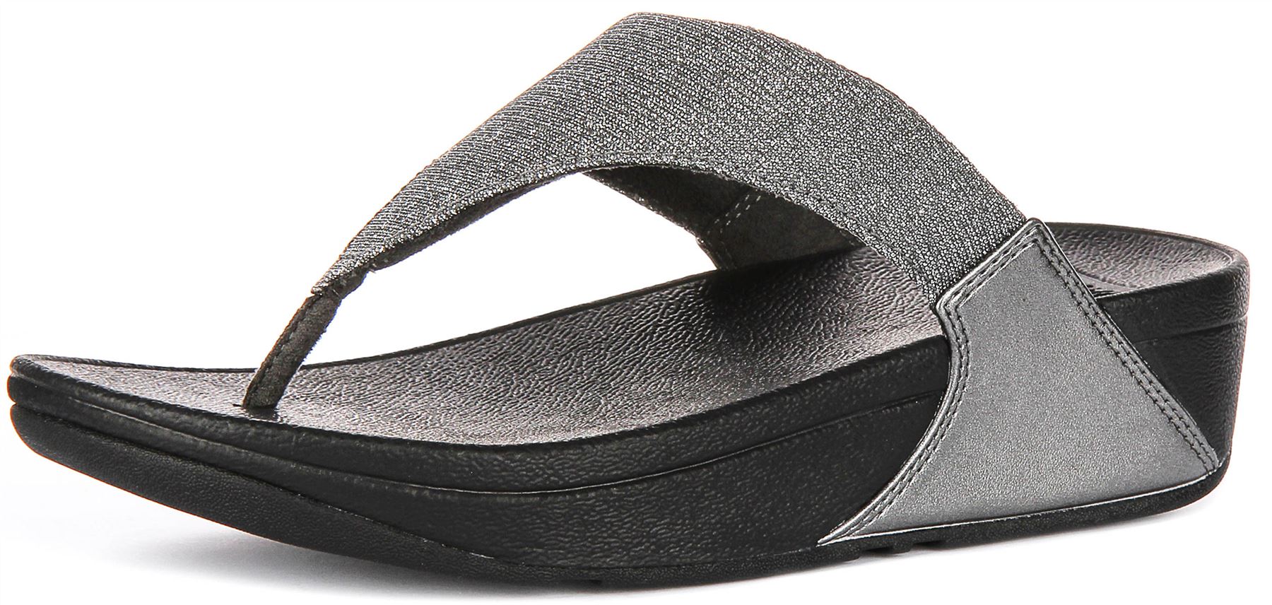 Sandalia Para Mujer Fitflop Lulu Shimmerlux En Pewter UK 3 - 8 - Imagen 25 de 25