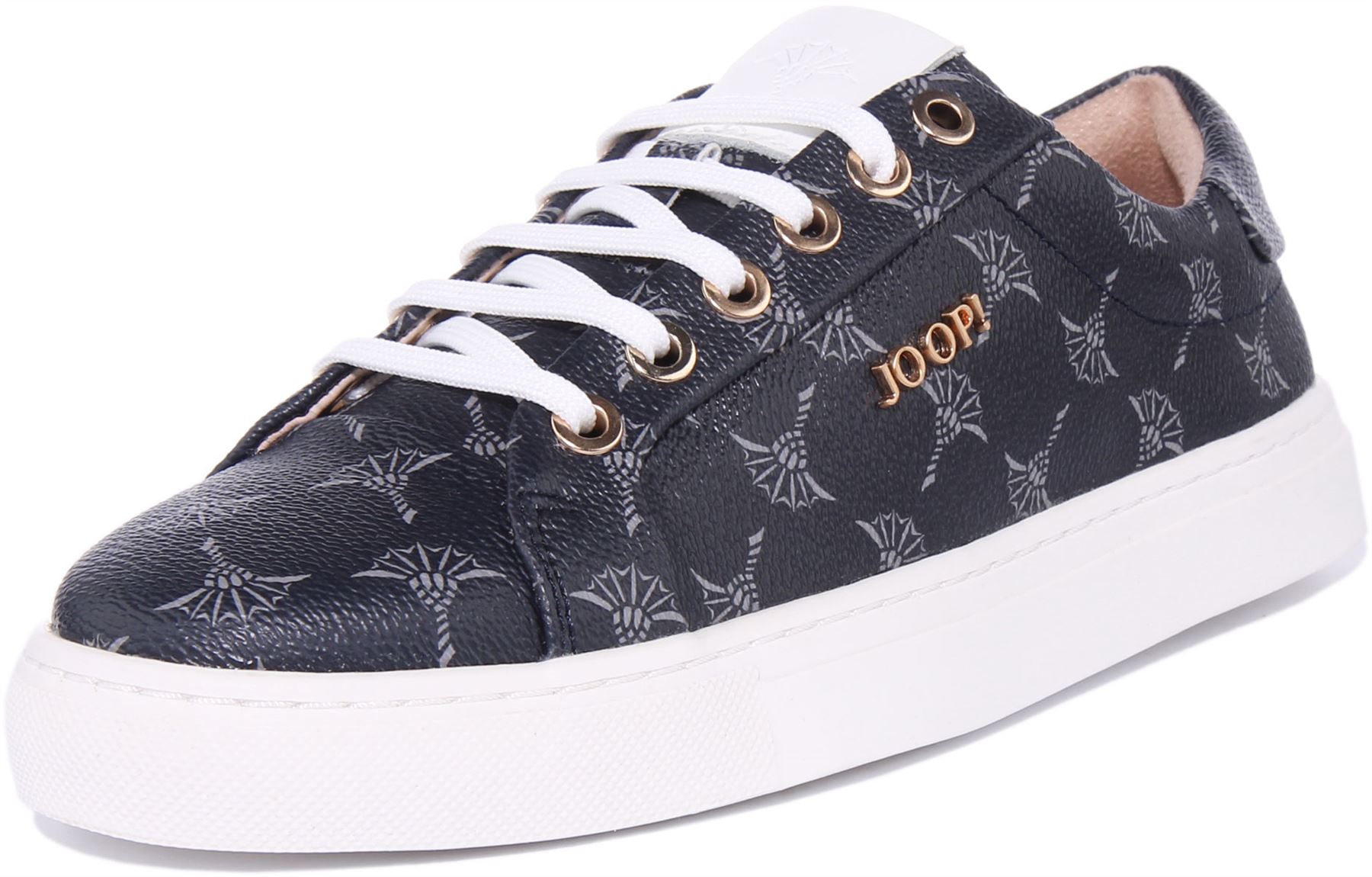 Joop Cortina Coralie Logo Printed Trainers Navy Womens Size 3 - 8 - Picture 12 of 12