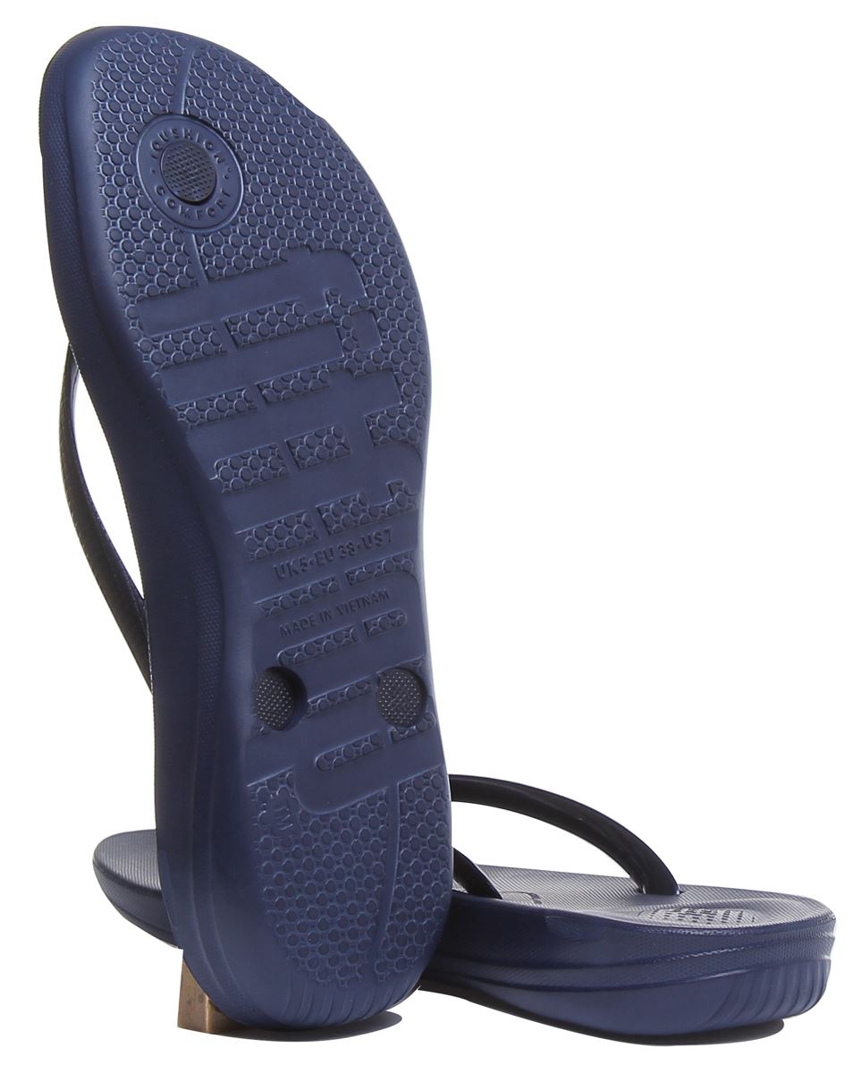 Sandalia Fitflop Iqushion ergonómica de espuma de aire de alto rebote para mujer bronce Reino Unido 5-11 - Imagen 23 de 37