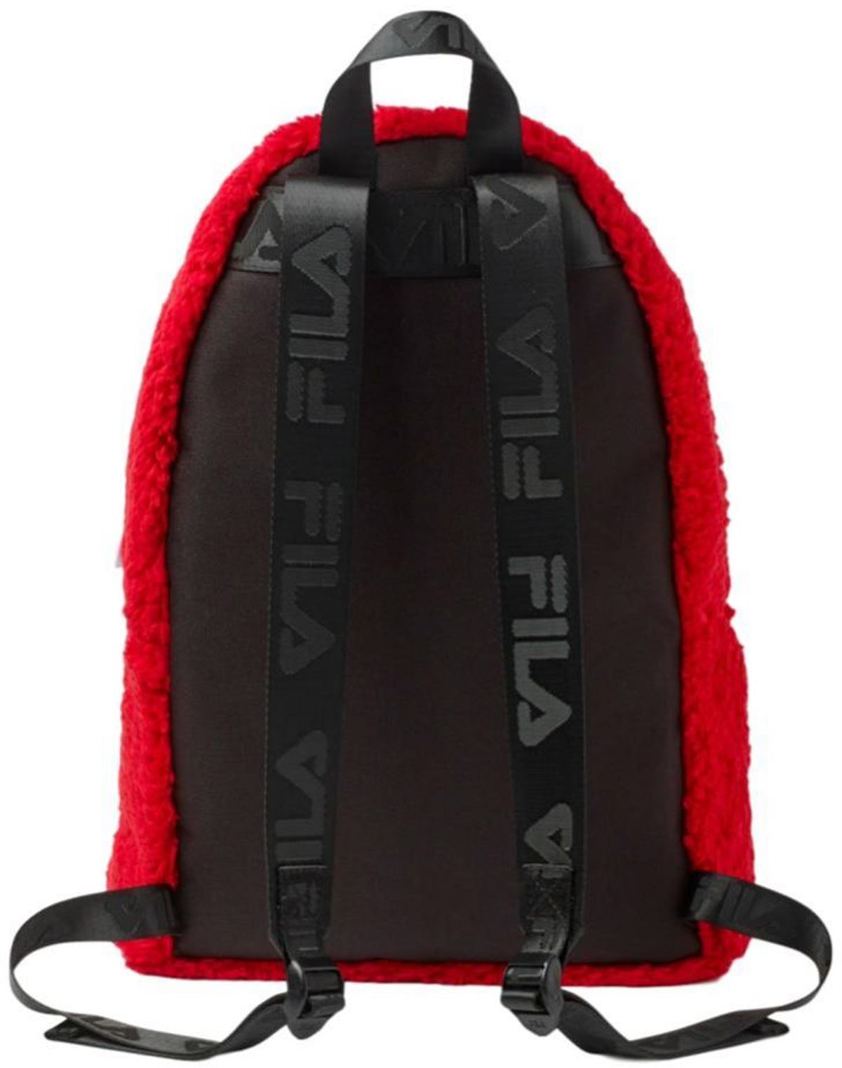 fluffy red bag