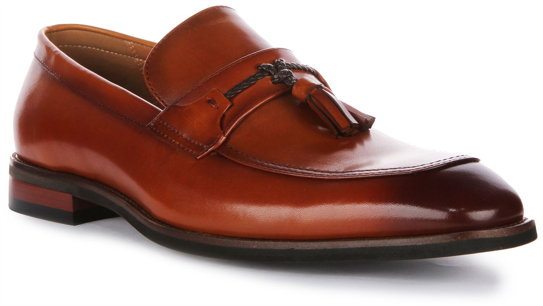 Элегантные тапочки с кисточками Justinreess England Schuhe braun Herren, Великобритания, 6 - 12