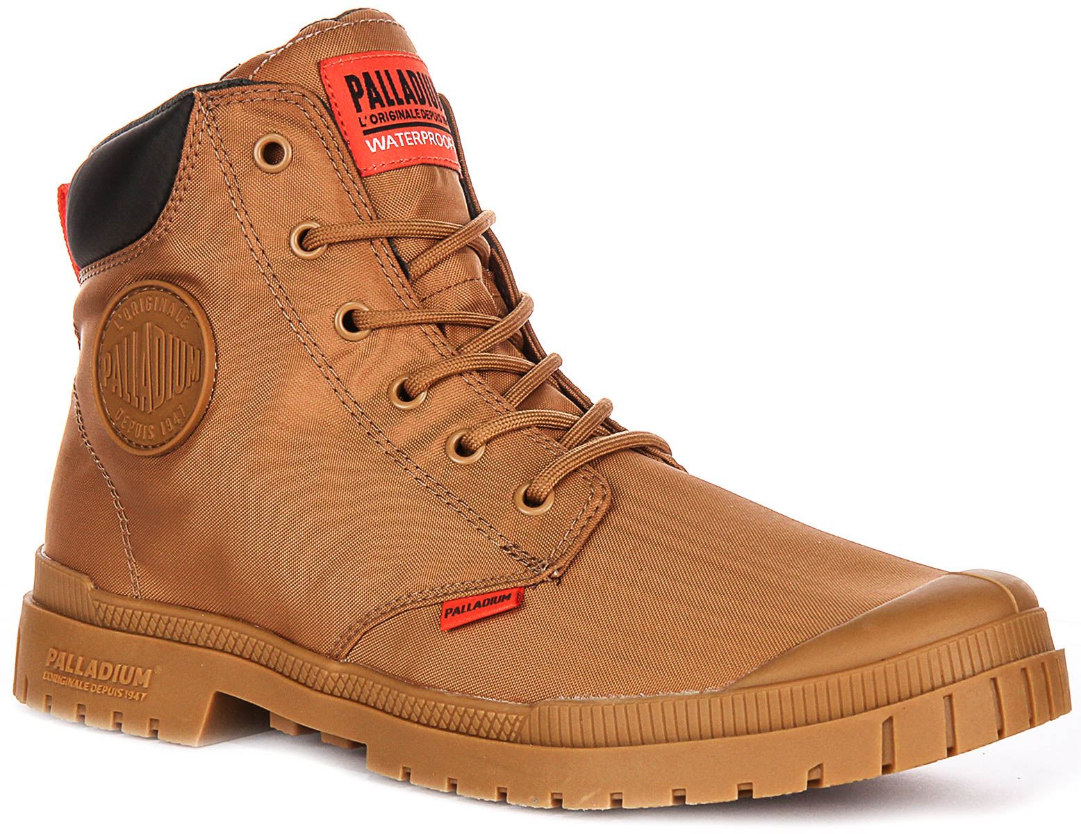 Palladium Men\'s Khaki and Orange Boots NEW Palladium Solid Ankle Boots for Men for Sale | Shop New  main image 4
