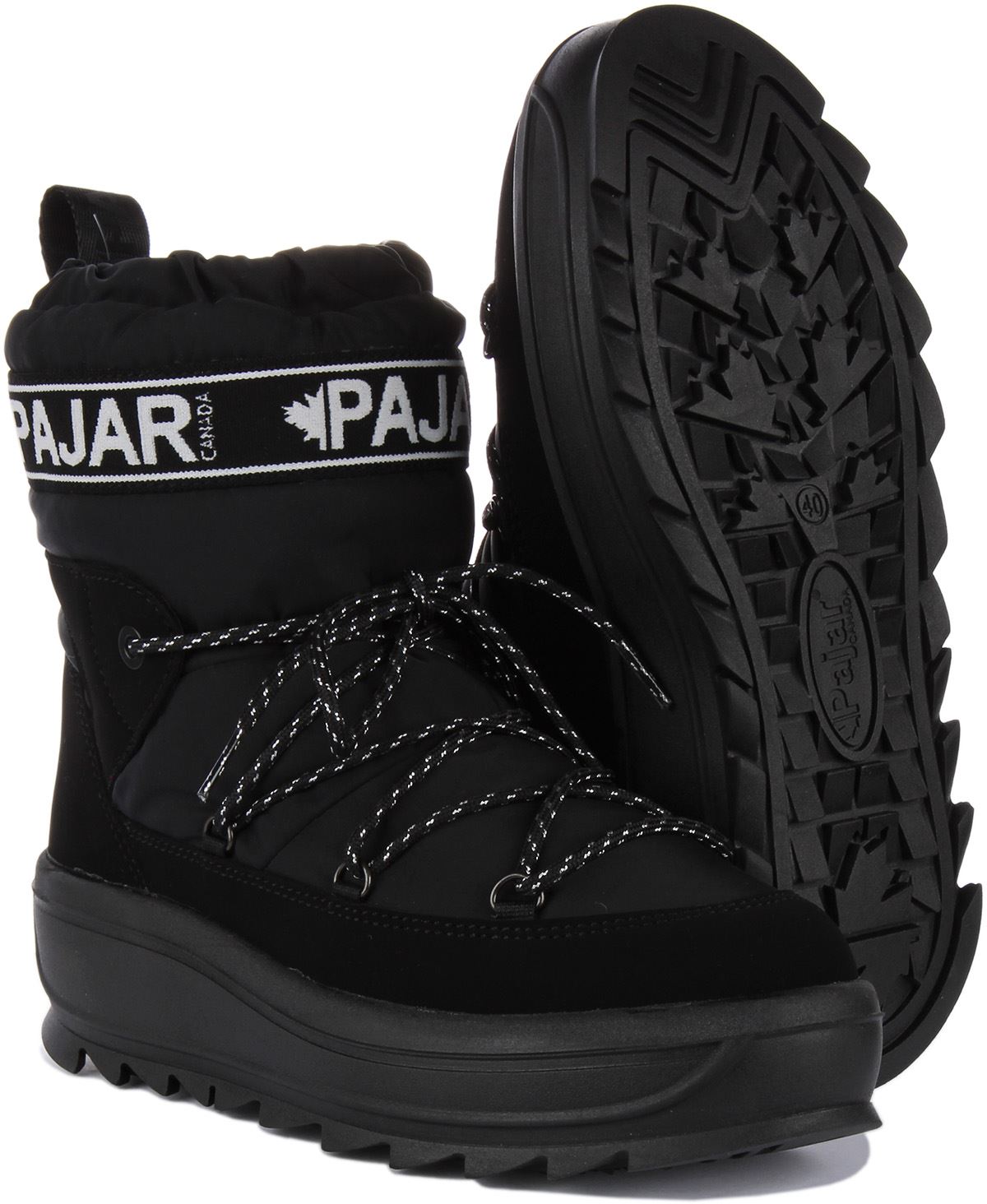 Bottes De Neige Imperméables En Nylon Pajar Galaxy Noires Pour Femmes UK 3 - 8 - Imagen 14 de 15