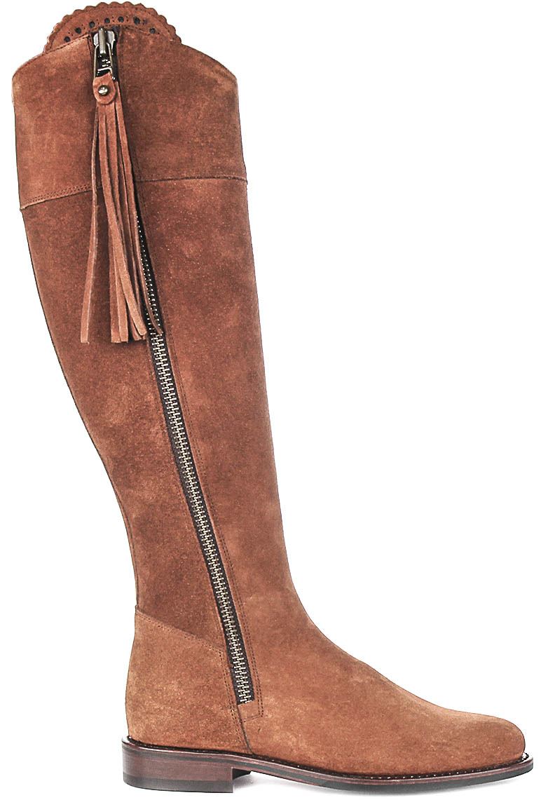 Justinreess England Valentina Sporty Tall Tassel Womens Boot Navy US 5 - 11 - Picture 33 of 37