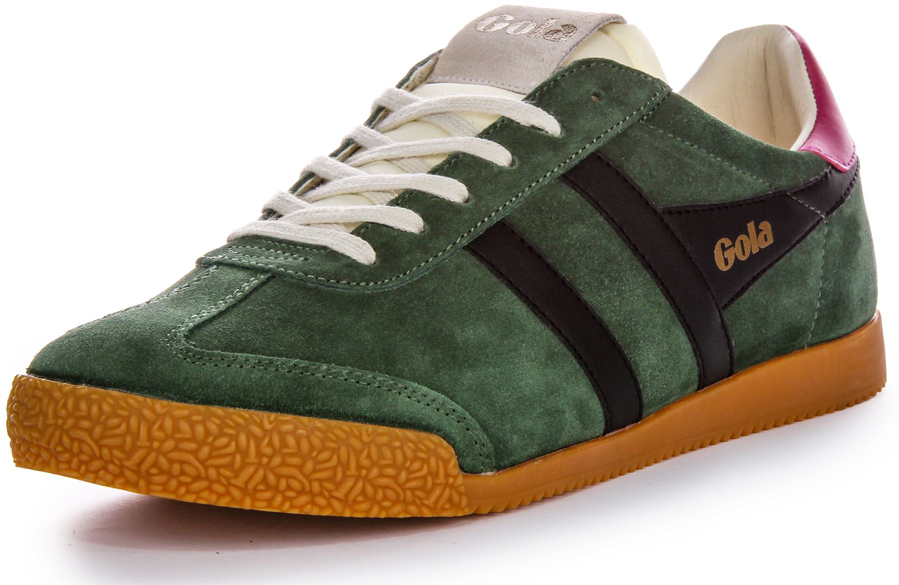 Gola Classics Elan Low Profile Suede Retro Womens Sneaker Green
