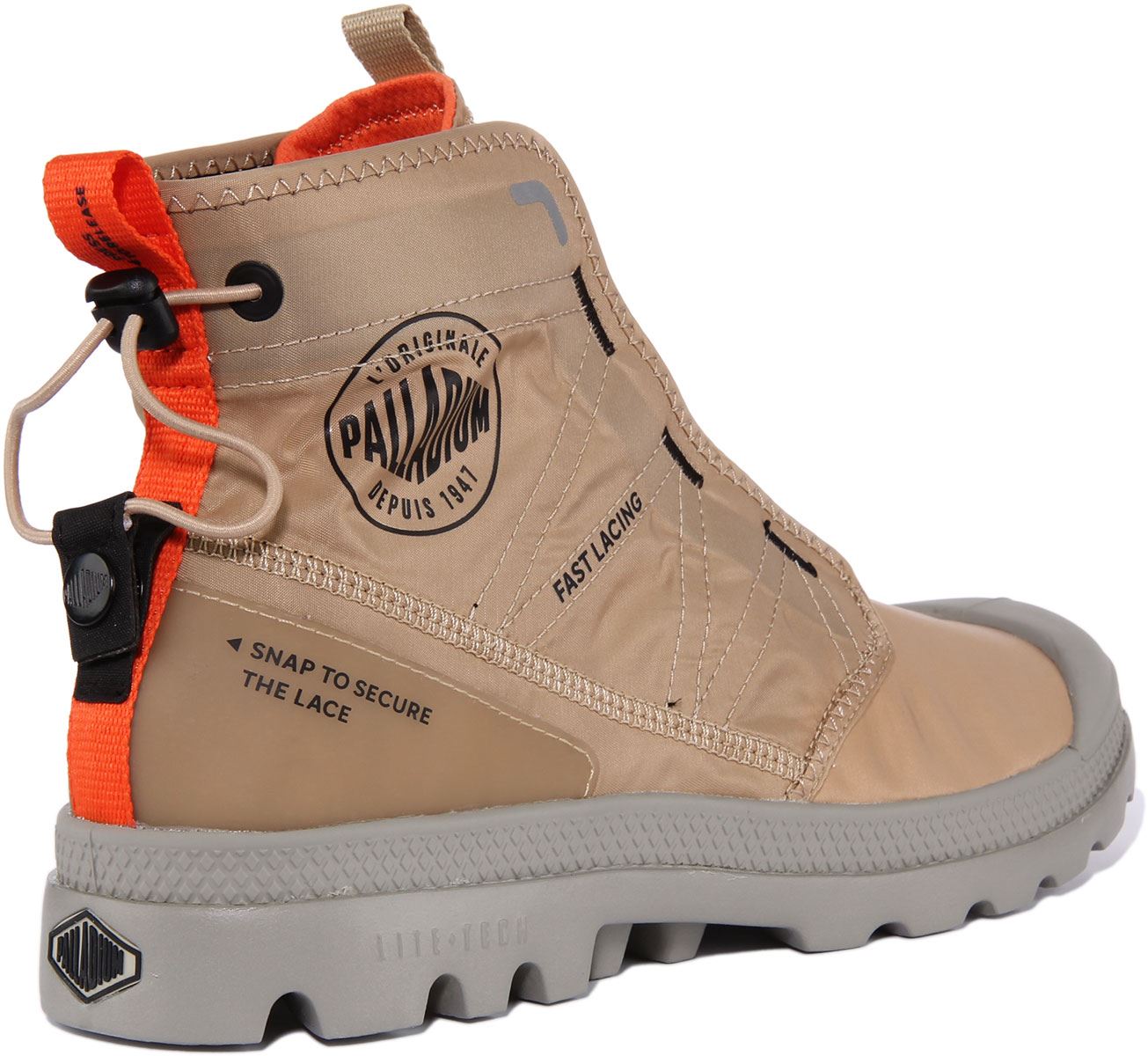 PALLADIUM TRAVEL LITE Mens Fast Lacing Lightweight Boots In Beige UK