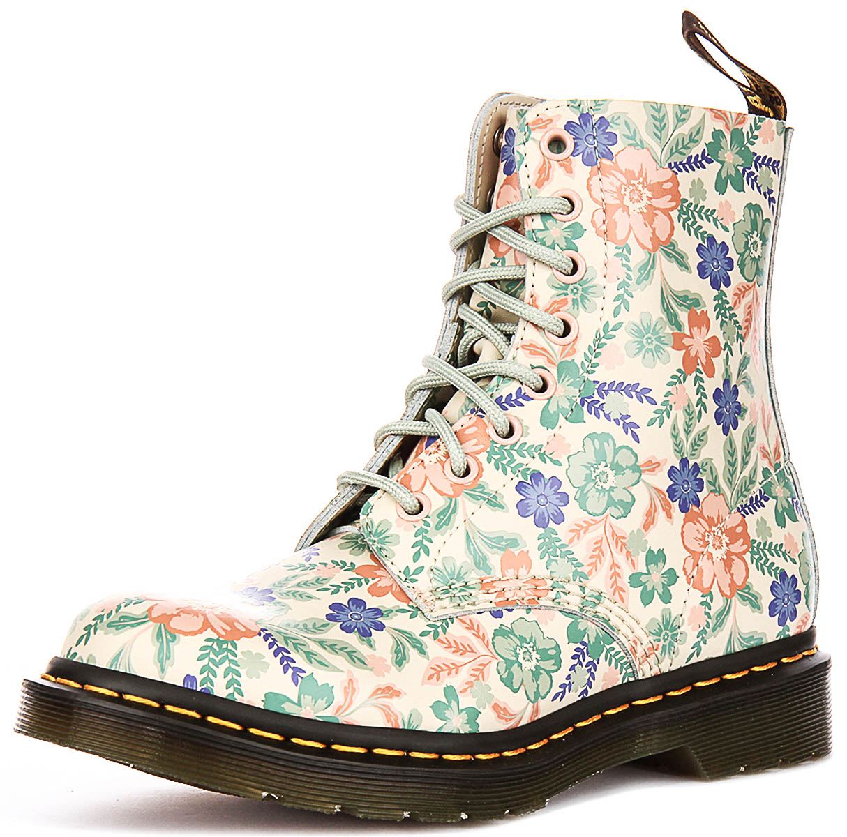 DR MARTENS 1460 Pascal Virginia 8 Ojo Verdugón Mujer Botas IN Verde Salvia GB 3 - Imagen 25 de 49
