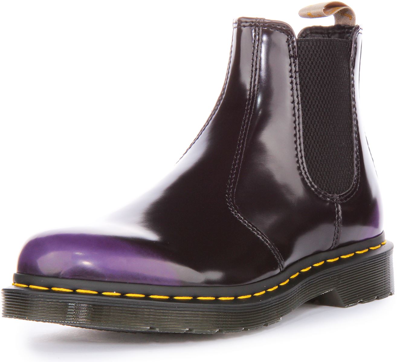 Dr Martens Vegan 2976 Chels Unisex Lace Up Ankle Boots in Black Purple UK 4 - 7 - Picture 12 of 12
