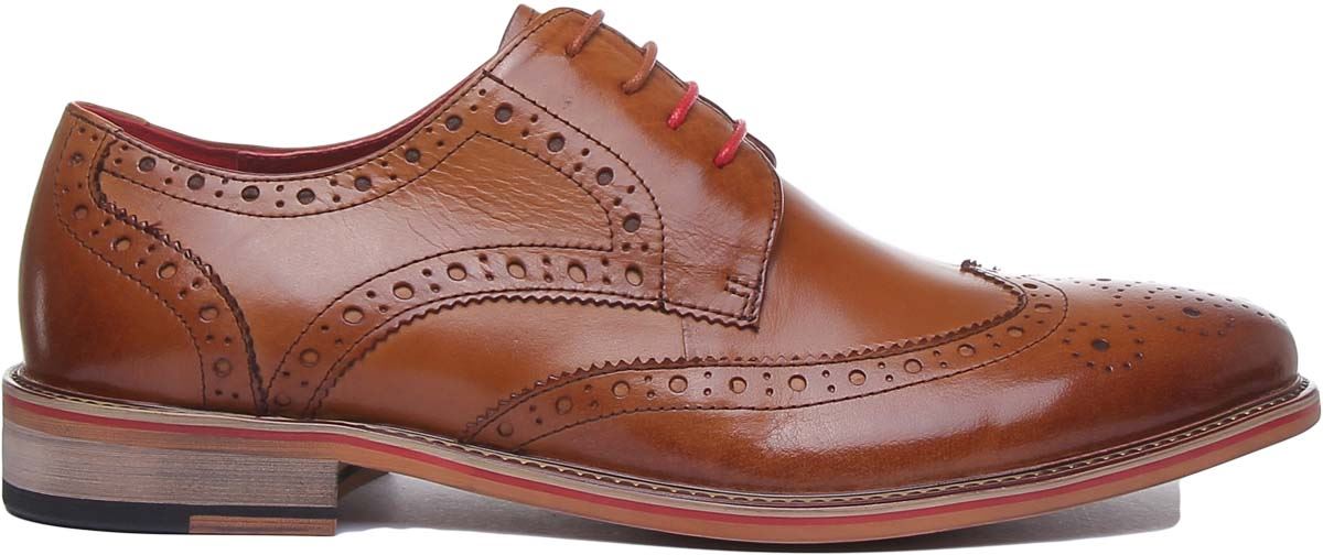 Justin Reece England Dover Wooden Derby Mens Formal Shoes In Black UK 6 - 14 - Picture 9 of 31