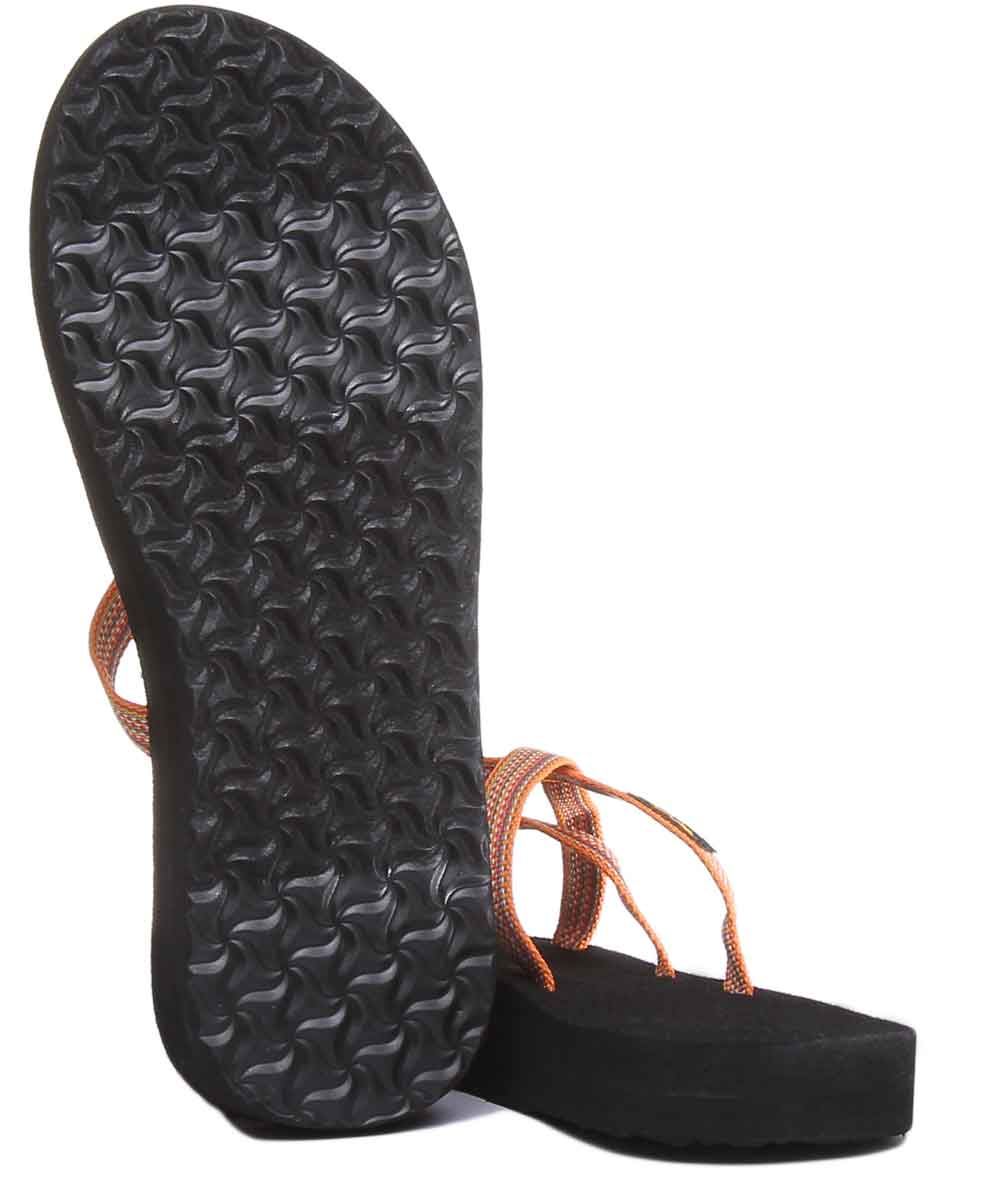 Teva Olowahu Womens Strappy Flip Flop Sandals In Orange Size US 5 - 10 - Picture 24 of 32