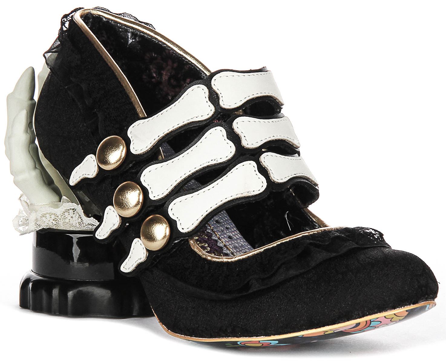 Irregular Choice Goulish Grasp Spooky Skeletal Damen Absatz Schwarz US 6 - 10 - Bild 13 von 18