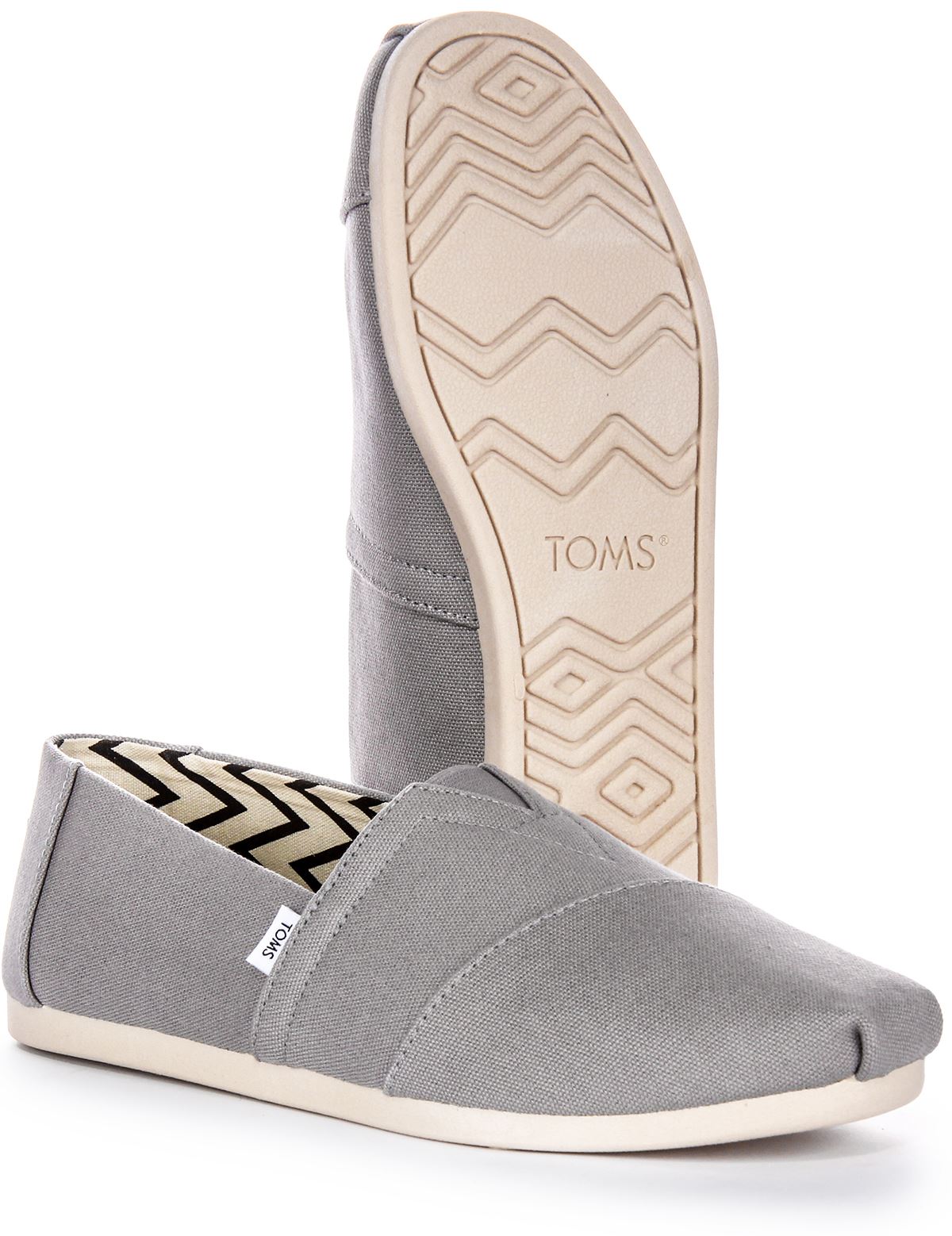 Toms Alpargata Eco Fibre Canvas Espardrilles Mens Trainer Tray Grey UK 7 - 12