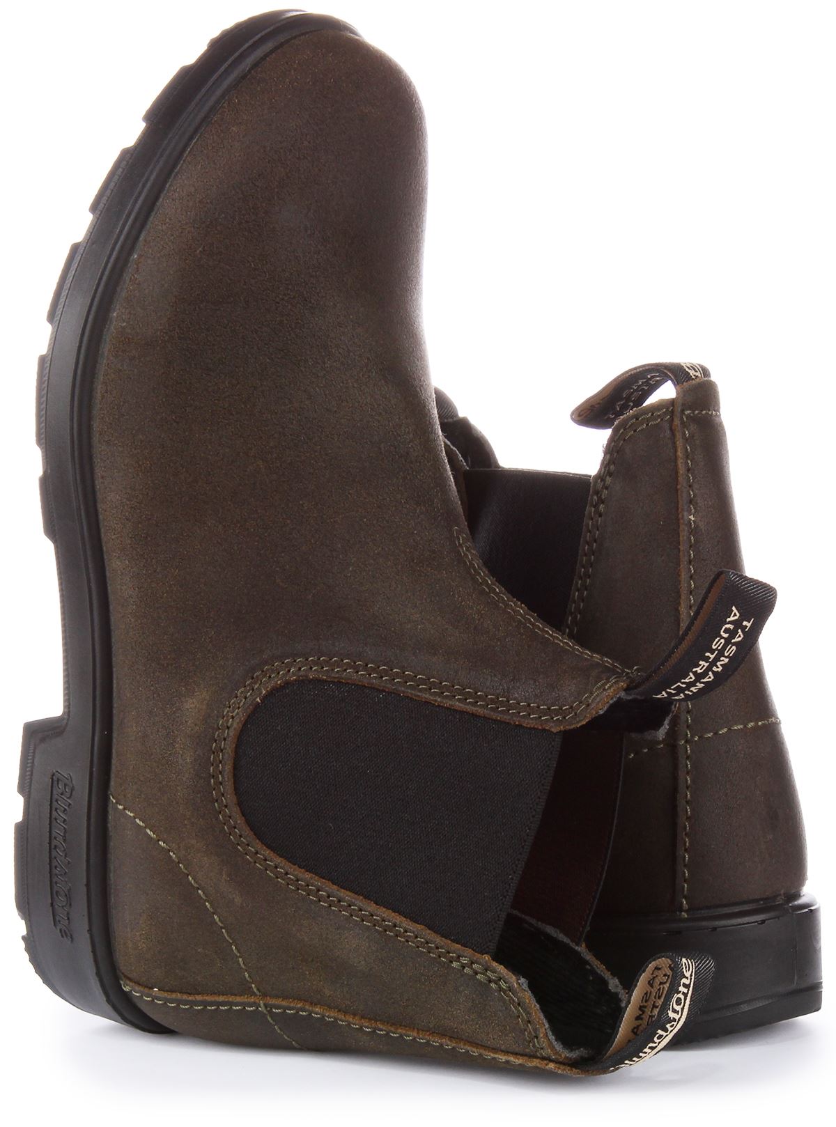 Blundstone 1615 Heritage Waxed Suede Water Repellence Boot Olive UK 3 - 8