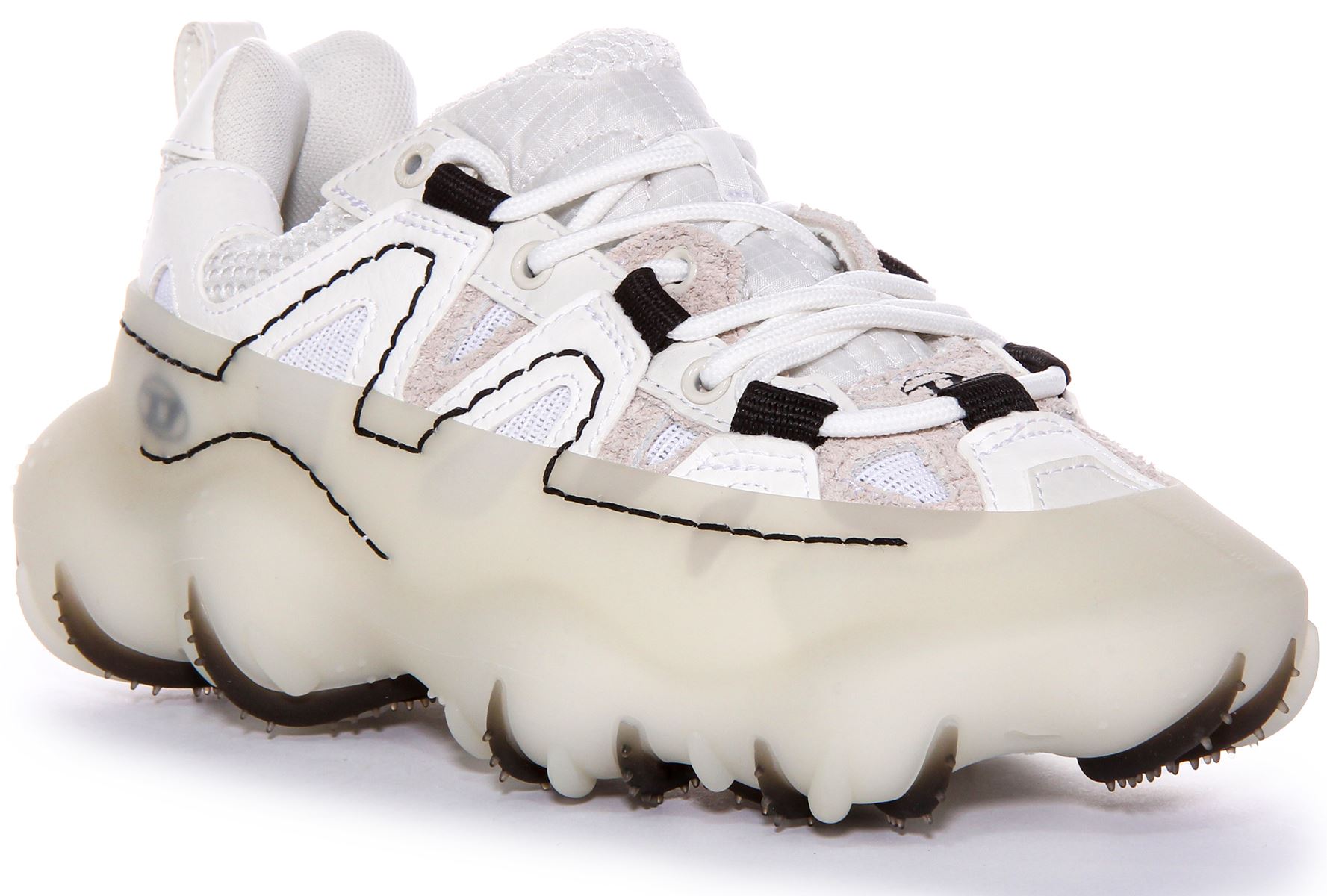 Diesel S-Prototype P1 Women Sneaker Low Top Trainer In White