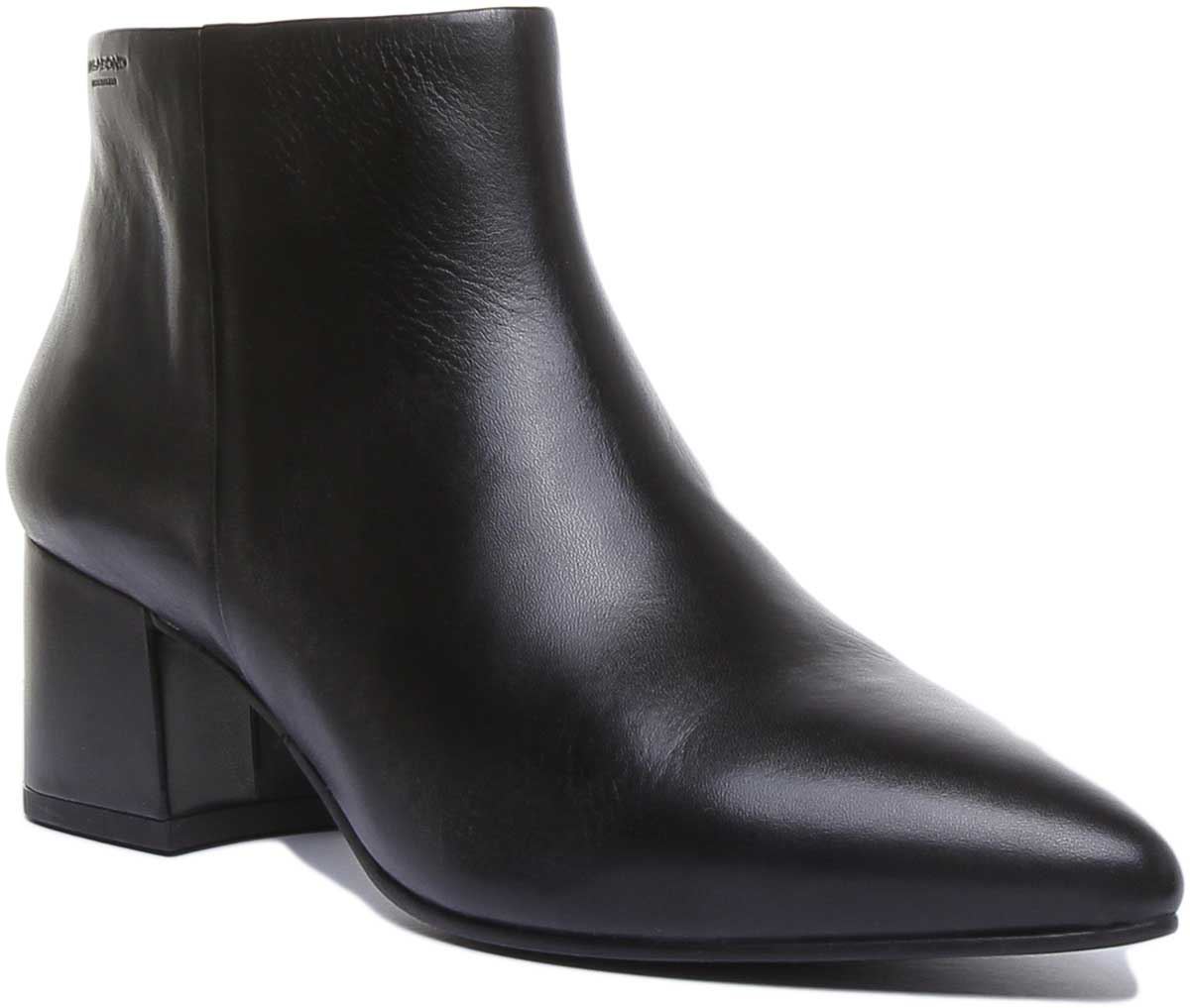 Vagabond Mya Side Zip Pointed Toe Block 
