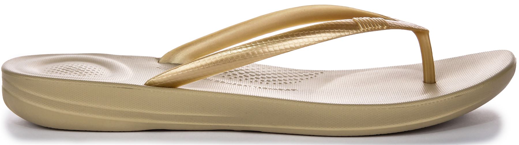 Sandalia Fitflop Iqushion ergonómica de espuma de aire de alto rebote para mujer bronce Reino Unido 5-11 - Imagen 15 de 37