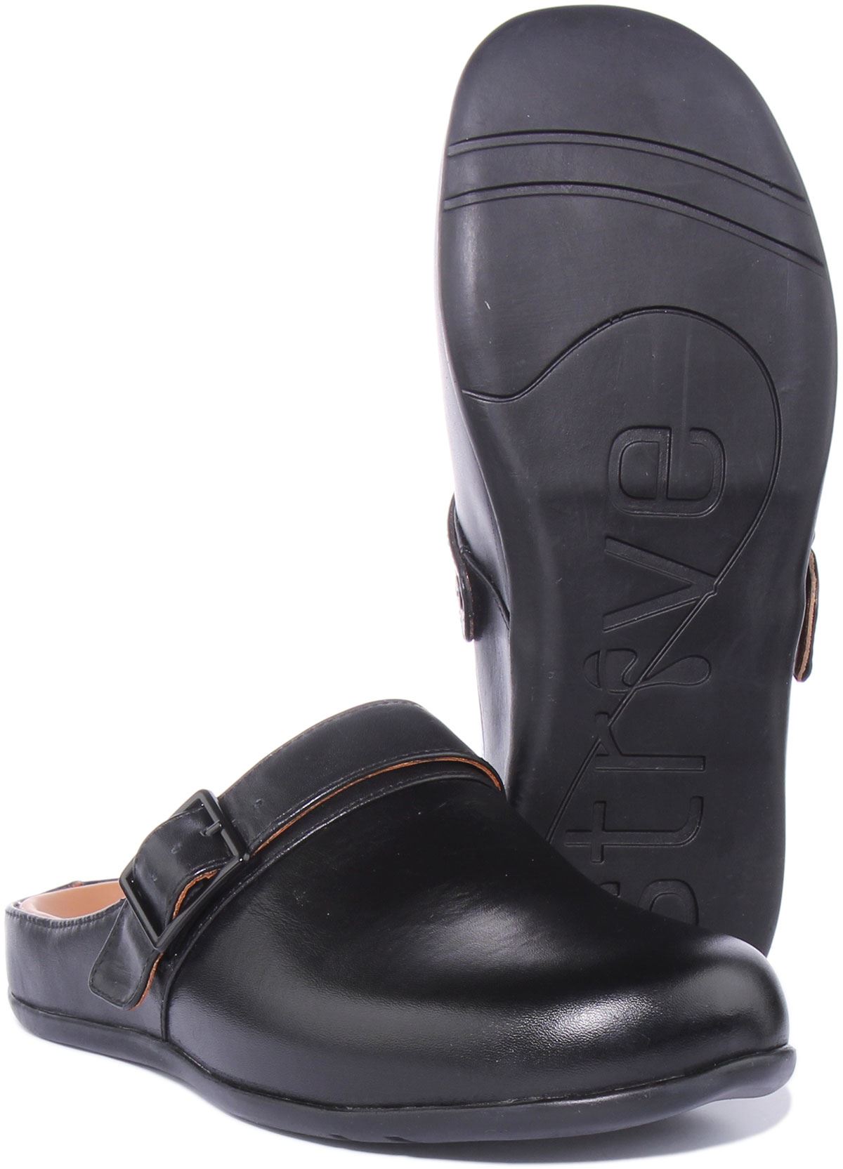 Strive Malmo Closed Top Buckle Orthotic Slippers Black Womens Size 3 - 8 - Picture 11 of 12