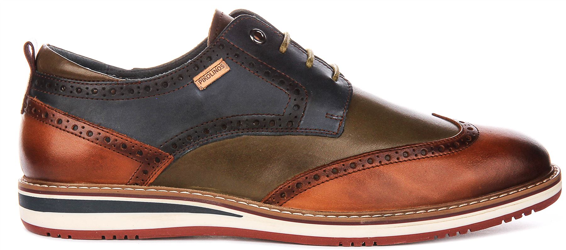 Pikolinos Navy Blue/brown Leather Lace-Up Casual Oxfords Mens 10.5 (EU 44) Spain Pikolinos Mens Brown Leather Lace Up Casual | Mercari main image 4