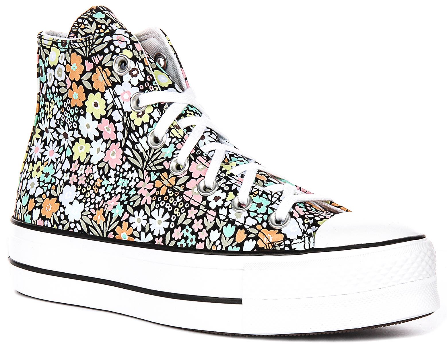Converse A15009C Ct As Lift Allover Florals Damen Sportschuhe in Blumen UK 3 – 8 - Bild 8 von 25