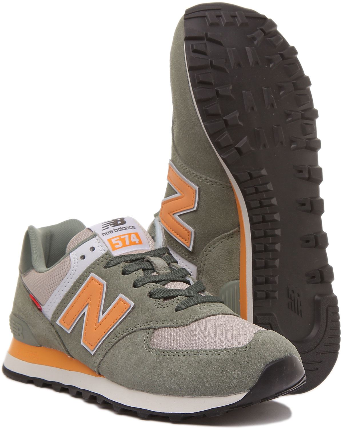 New Balance ML574SG2 Mens Classic Lace Up Trainer In Green Suede UK Size 7 - 13 | eBay