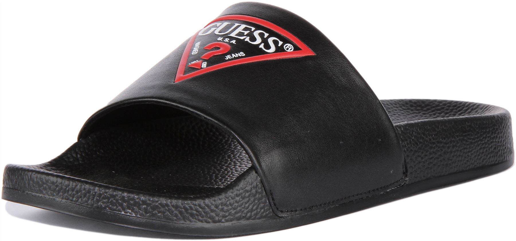 Sandalia Guess Logo Colico Playa Piscina Tobogán Blanca Para Hombres Reino Unido 6-12 - Imagen 7 de 13