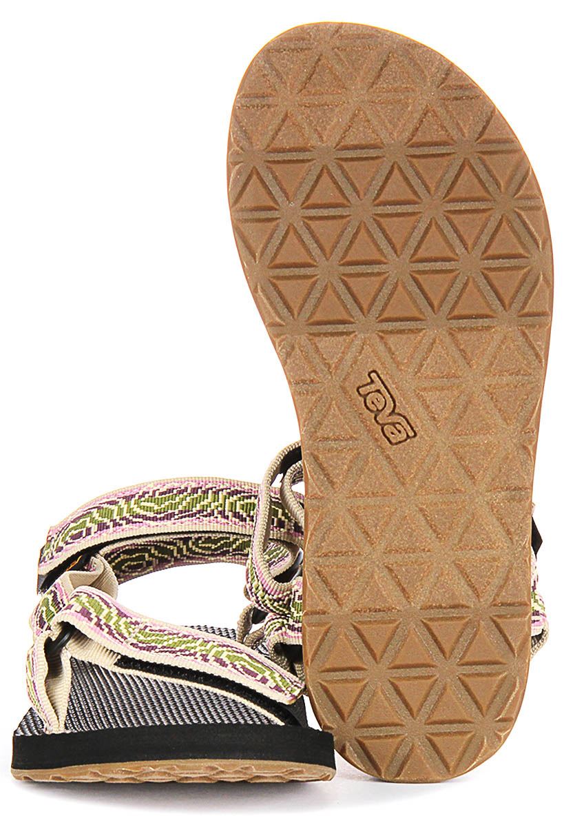 Teva Original Universal Back Strap Vegan Womens Sandals Black Multi US 6 - 9 - Picture 18 of 25