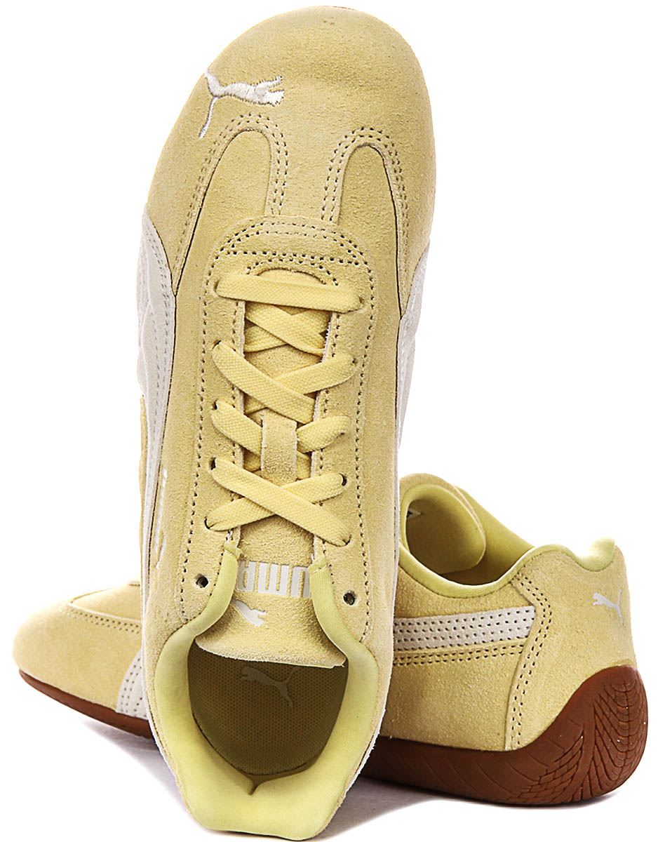 Puma Speedcat Og Racetrack Ins Street Low Womens Trainer Yellow UK 3 - 8