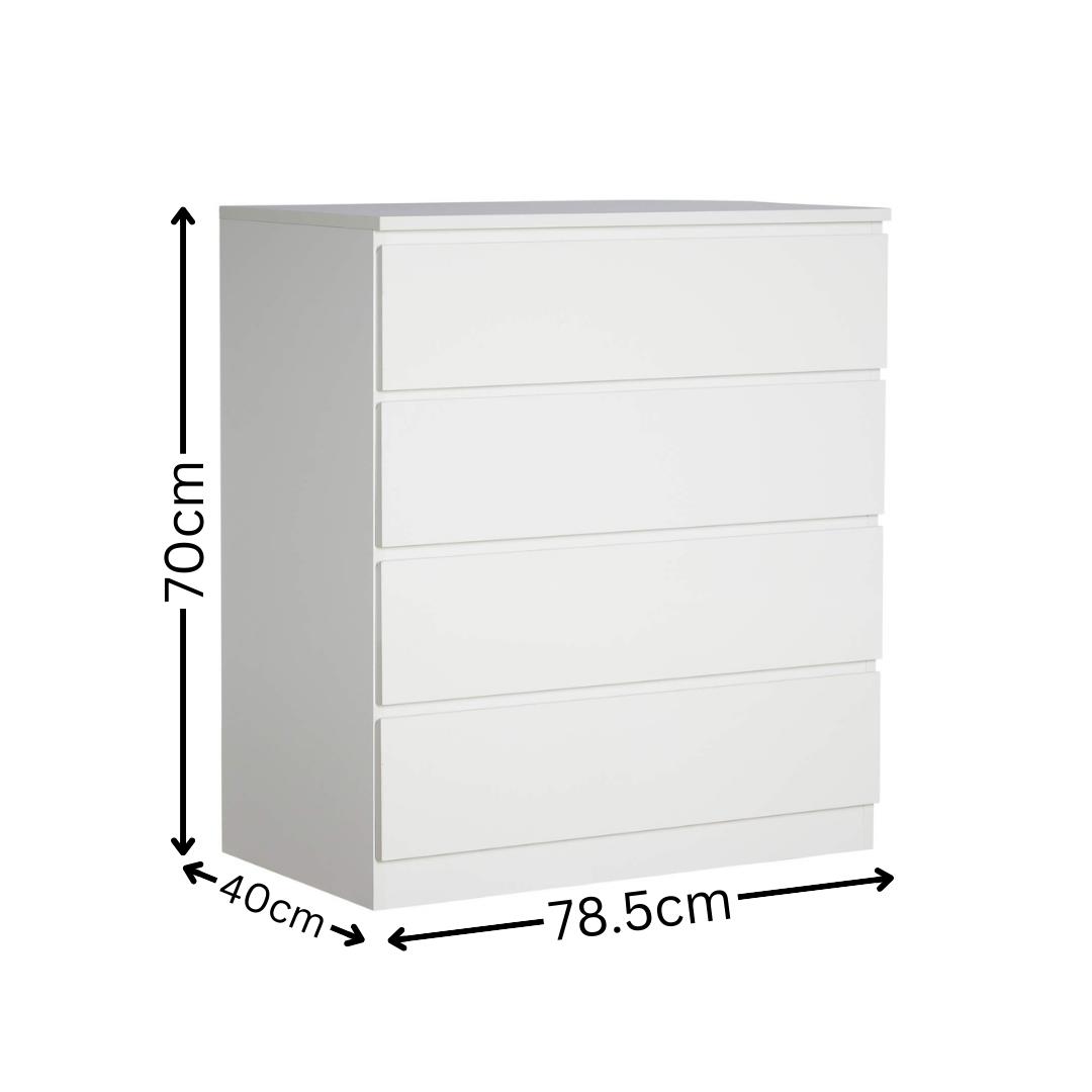 Cómoda 4/6 cajones amplio mueble de dormitorio unidad de almacenamiento organizador moderno - Imagen 35 de 42