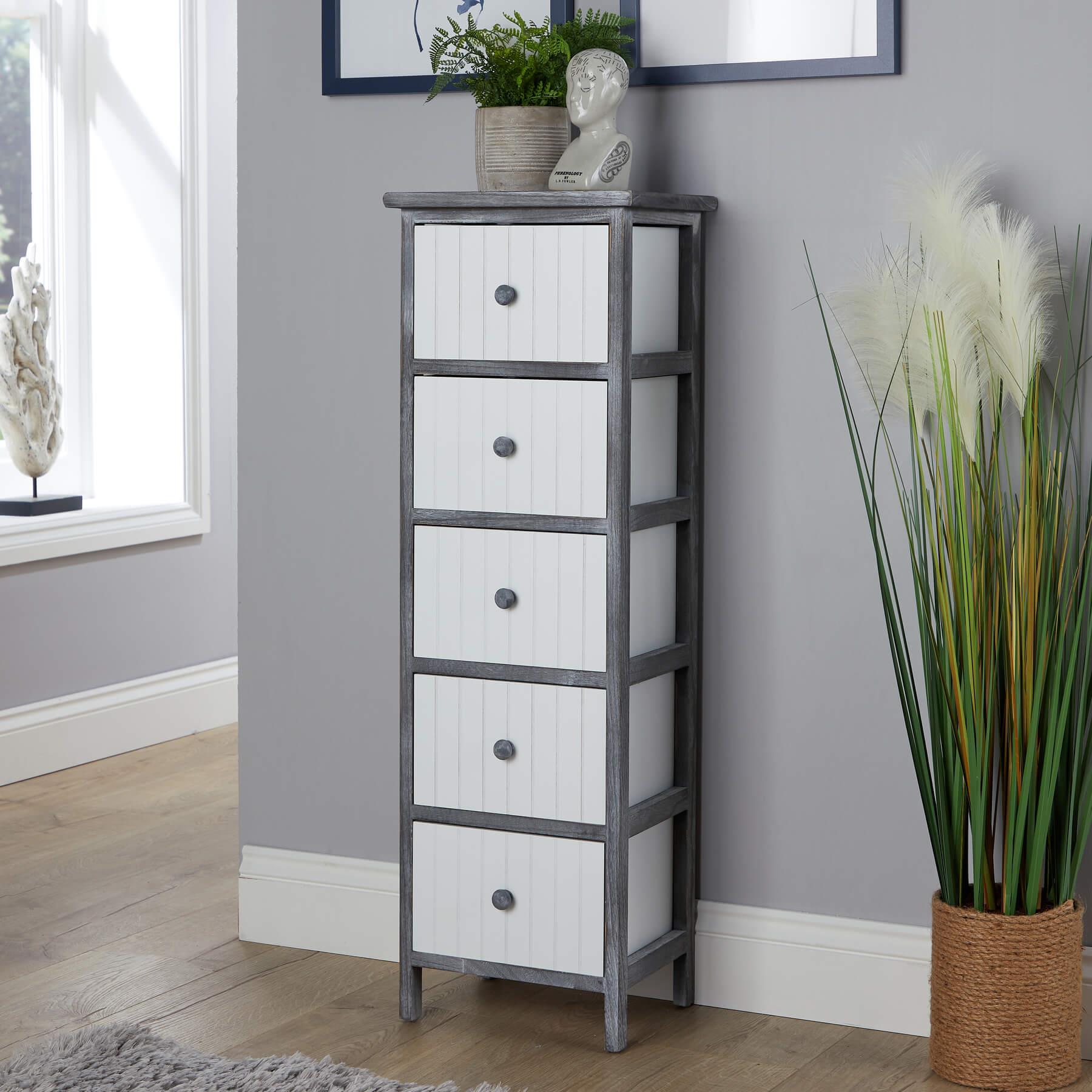 Solid Wooden Storage Chest 3 / 4 / 5 Drawers Organiser Rustic Fully Assembled - Picture 44 of 73