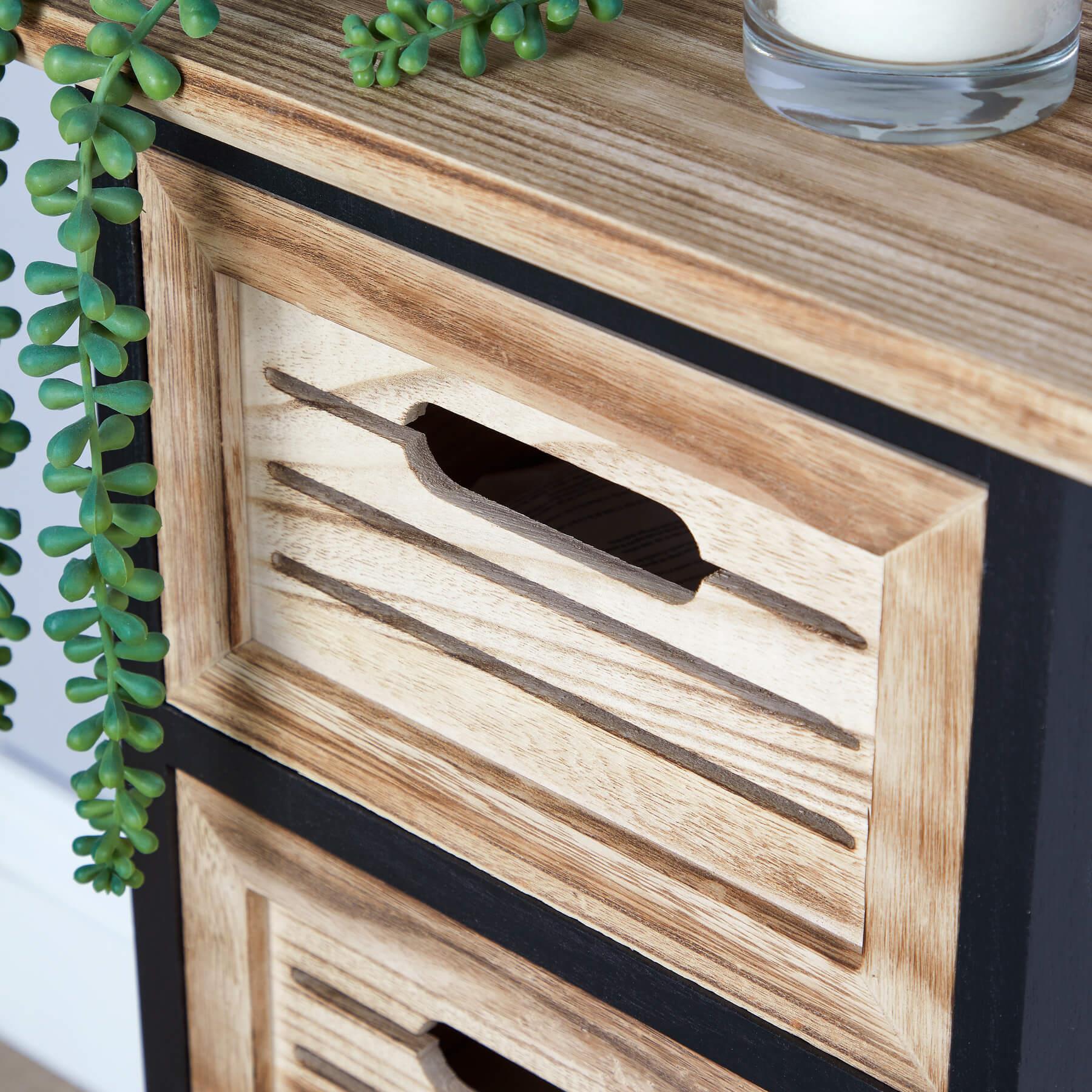Solid Wooden Storage Chest 3 / 4 / 5 Drawers Organiser Rustic Fully Assembled - Picture 6 of 73