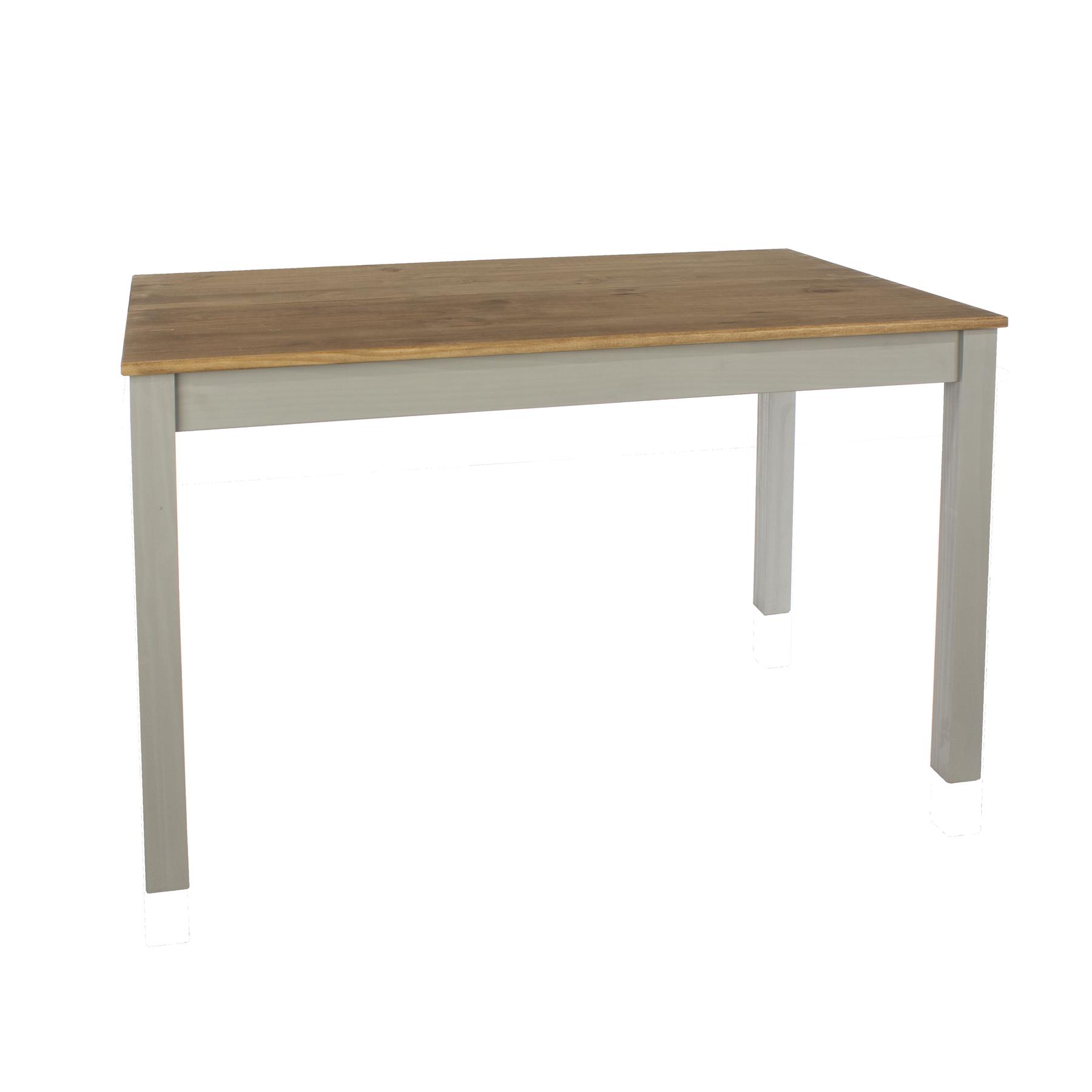 Dining Table 120cm/150cm Solid Pine Grey Wooden Home Kitchen Furniture Modern - Picture 3 of 7