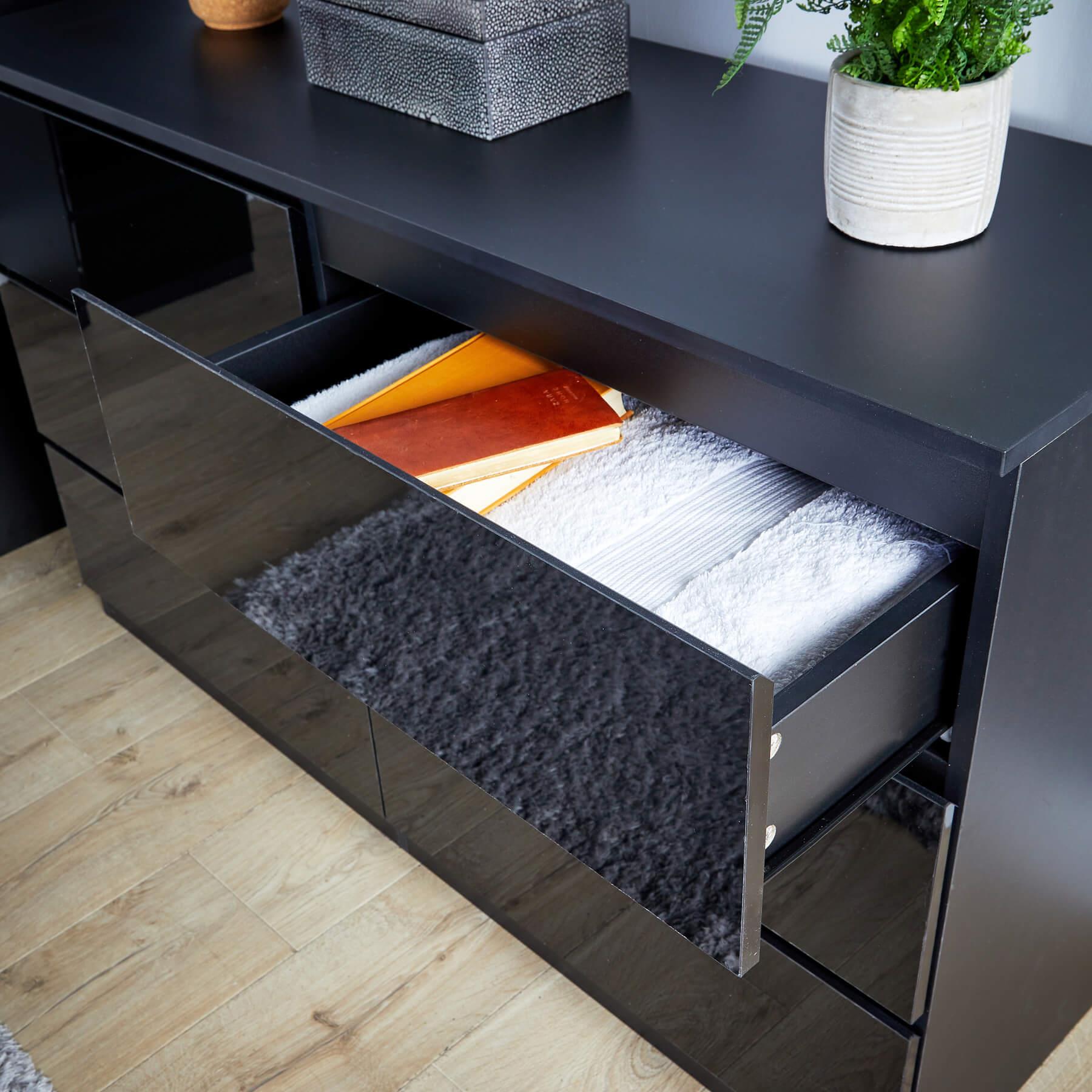 Cómoda 4/6 cajones amplio mueble de dormitorio unidad de almacenamiento organizador moderno - Imagen 13 de 42