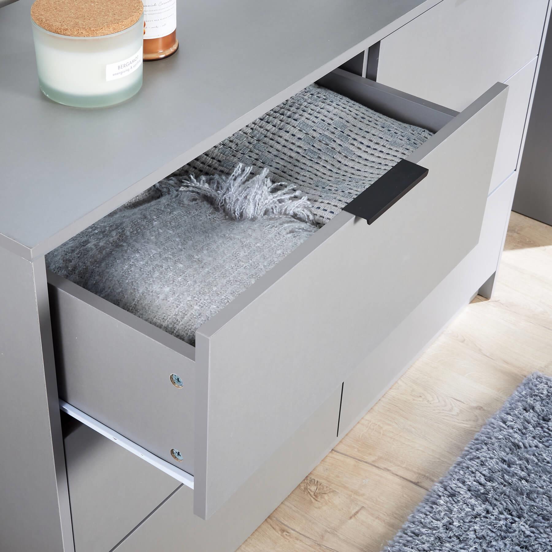Chest 6 Drawers Bedroom Furniture Clothing Bedside Storage Organiser Wide - Picture 14 of 30