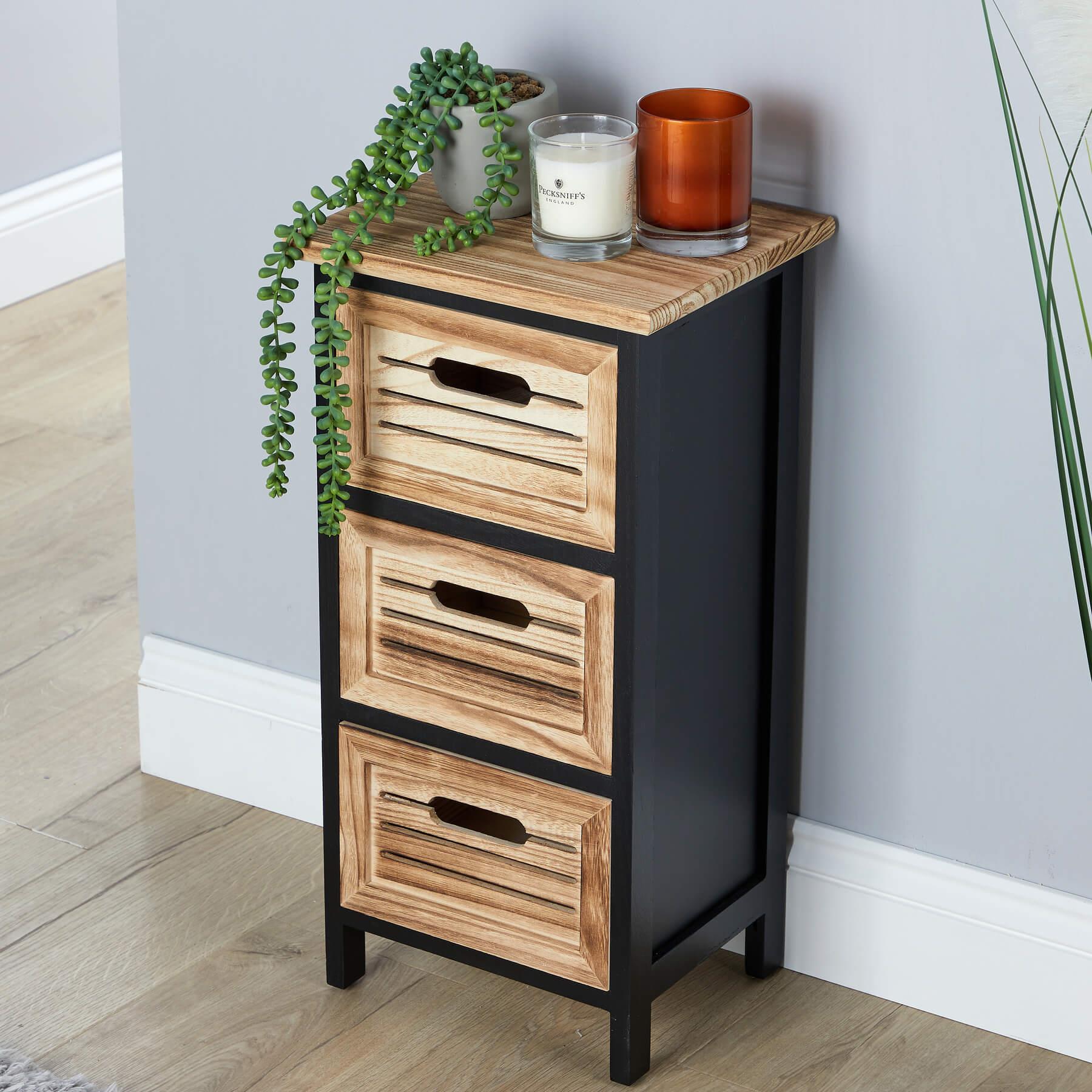 Solid Wooden Storage Chest 3 / 4 / 5 Drawers Organiser Rustic Fully Assembled - Picture 3 of 73