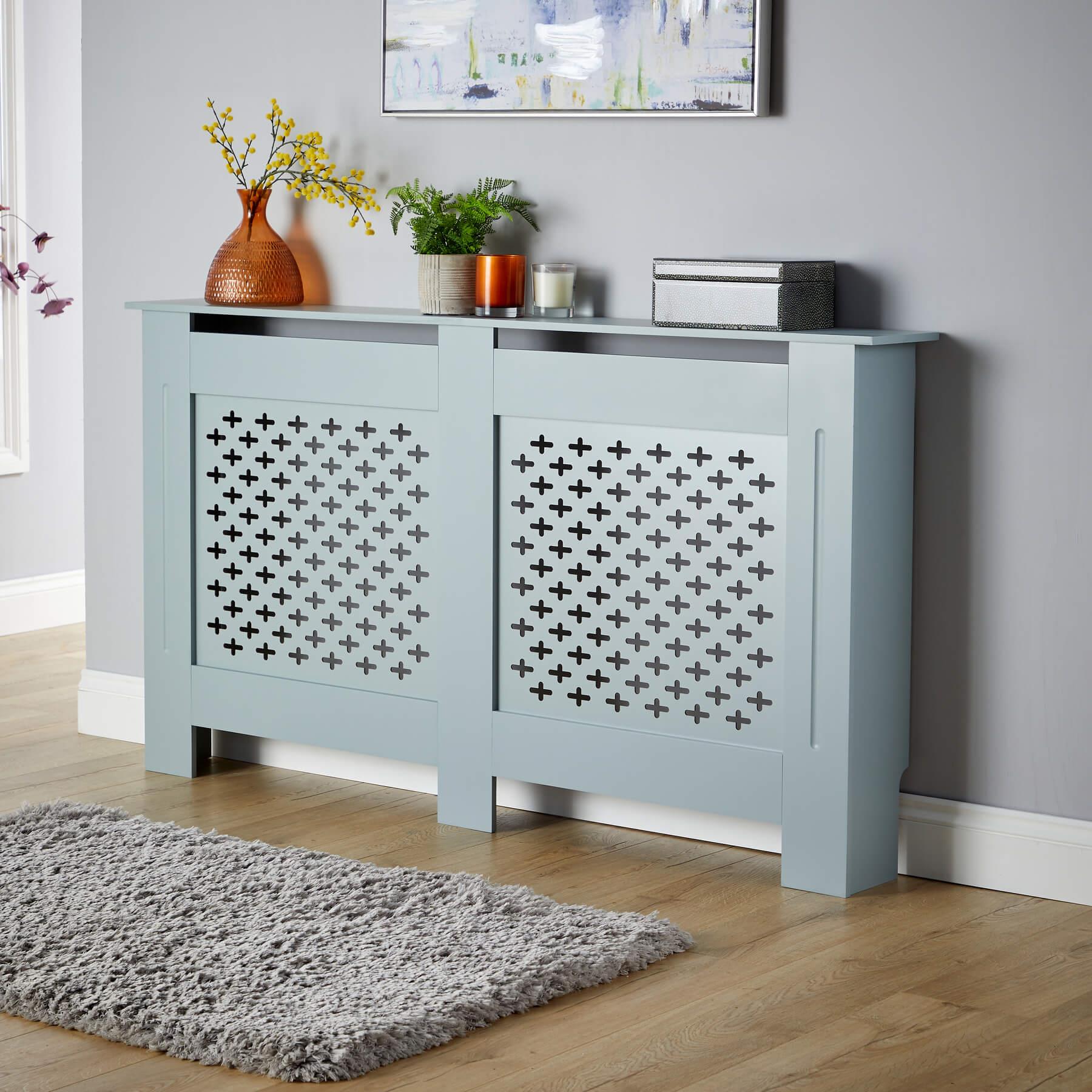 Large Radiator Cover MDF Wooden Home Decorative Modern Furniture Design - Picture 2 of 16