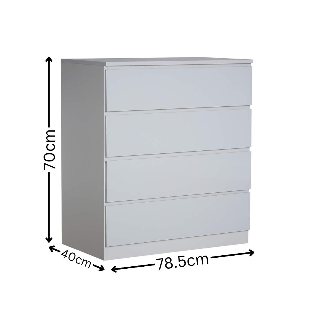 Cómoda 4/6 cajones amplio mueble de dormitorio unidad de almacenamiento organizador moderno - Imagen 21 de 42